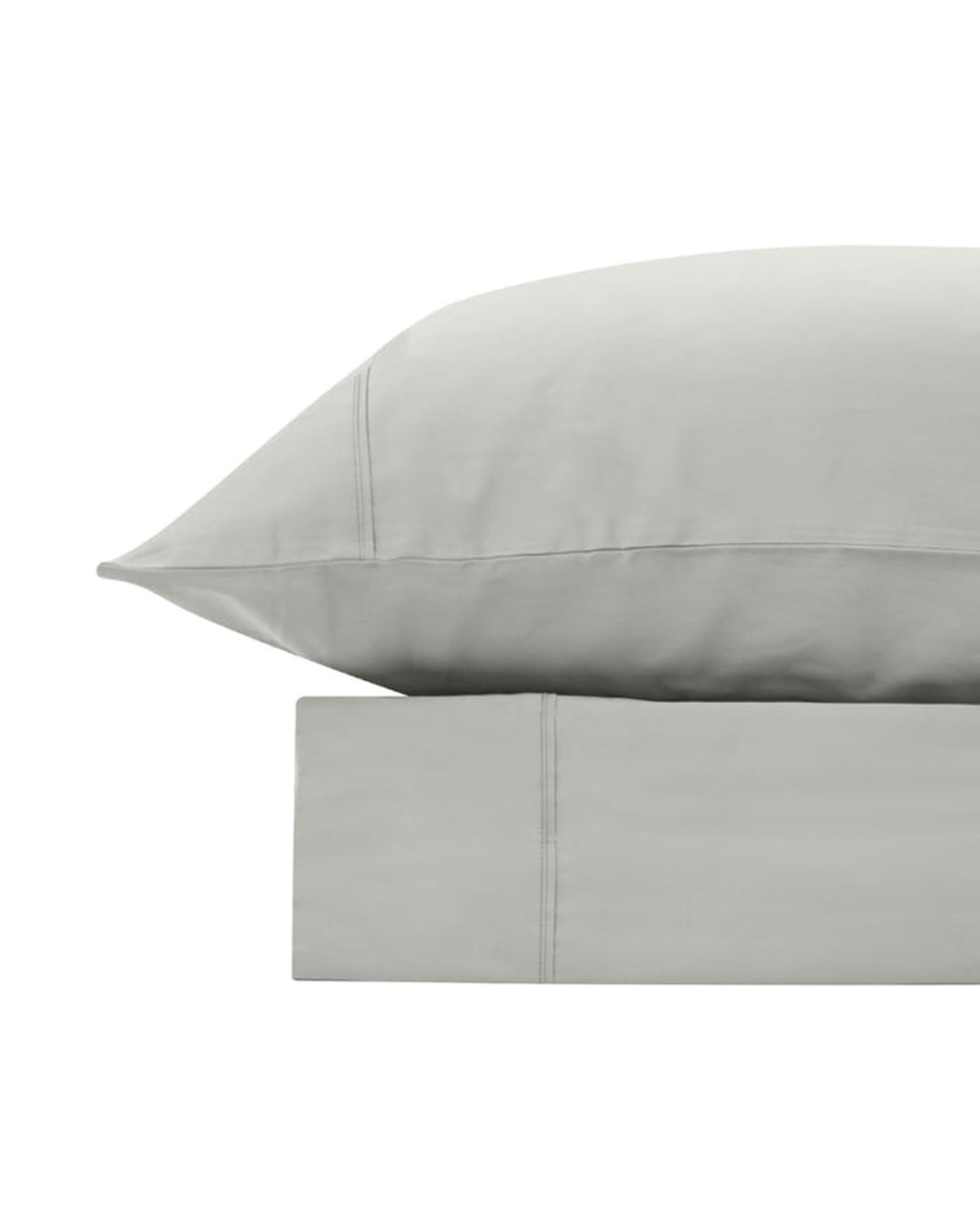 Bas Phillips Bamboo & Cotton 400TC Blend Sheet Set SILVER Big