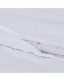 Amsons Quilt Cover Set with Extra Standard Pillow Covers - White