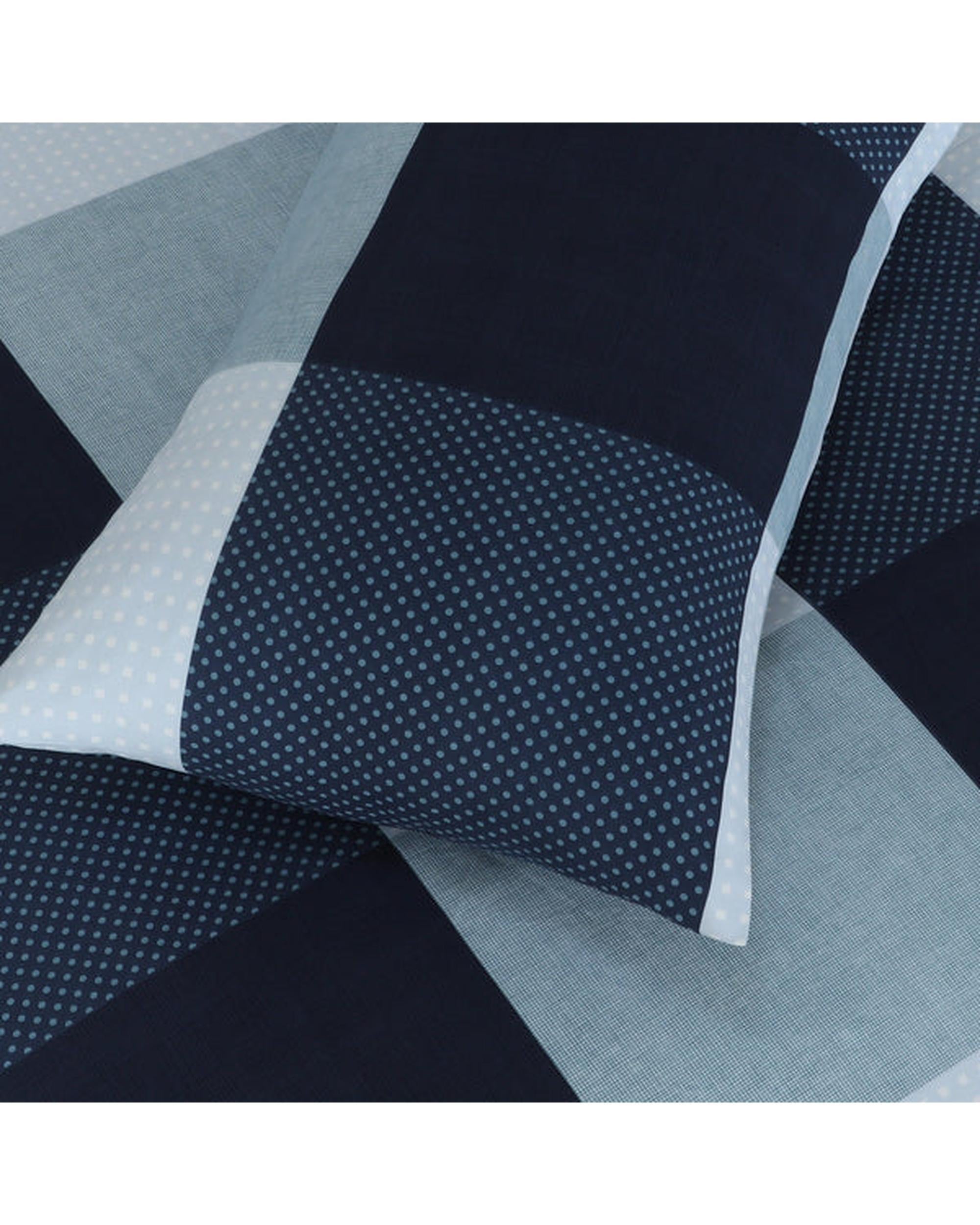 Amsons Quilt Cover Set - Blue Check