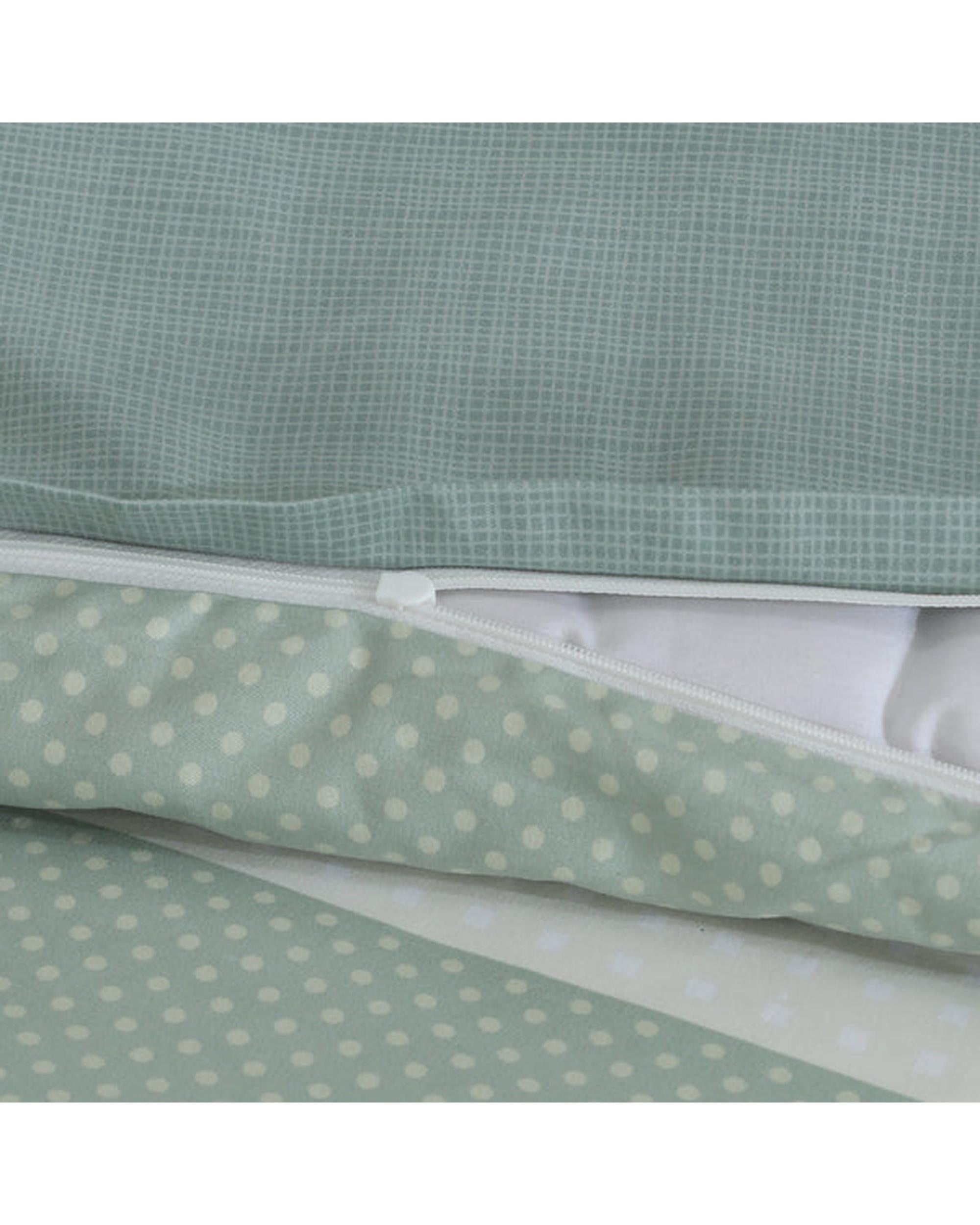 Amsons Quilt Cover Set with Extra Standard Pillow Covers - Sage Check