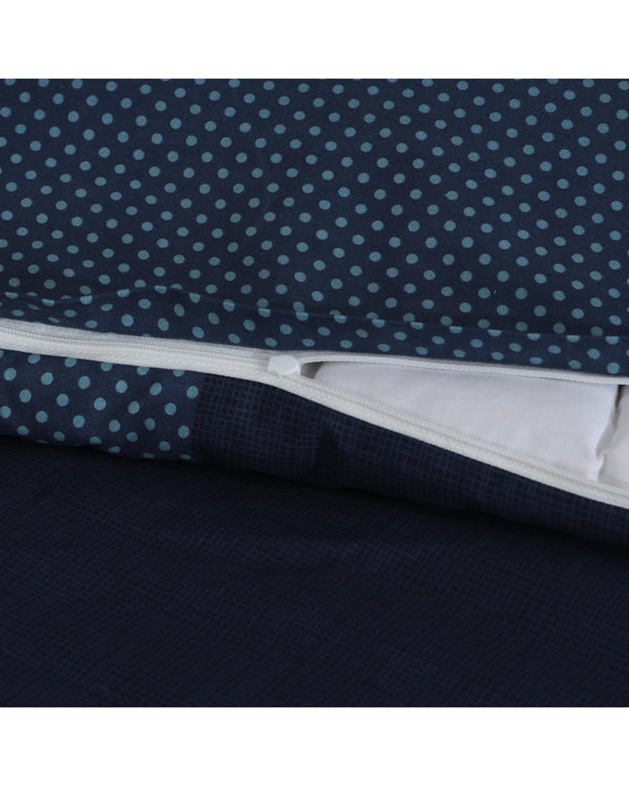 Amsons Quilt Cover Set with European Pillow Covers - Blue Check