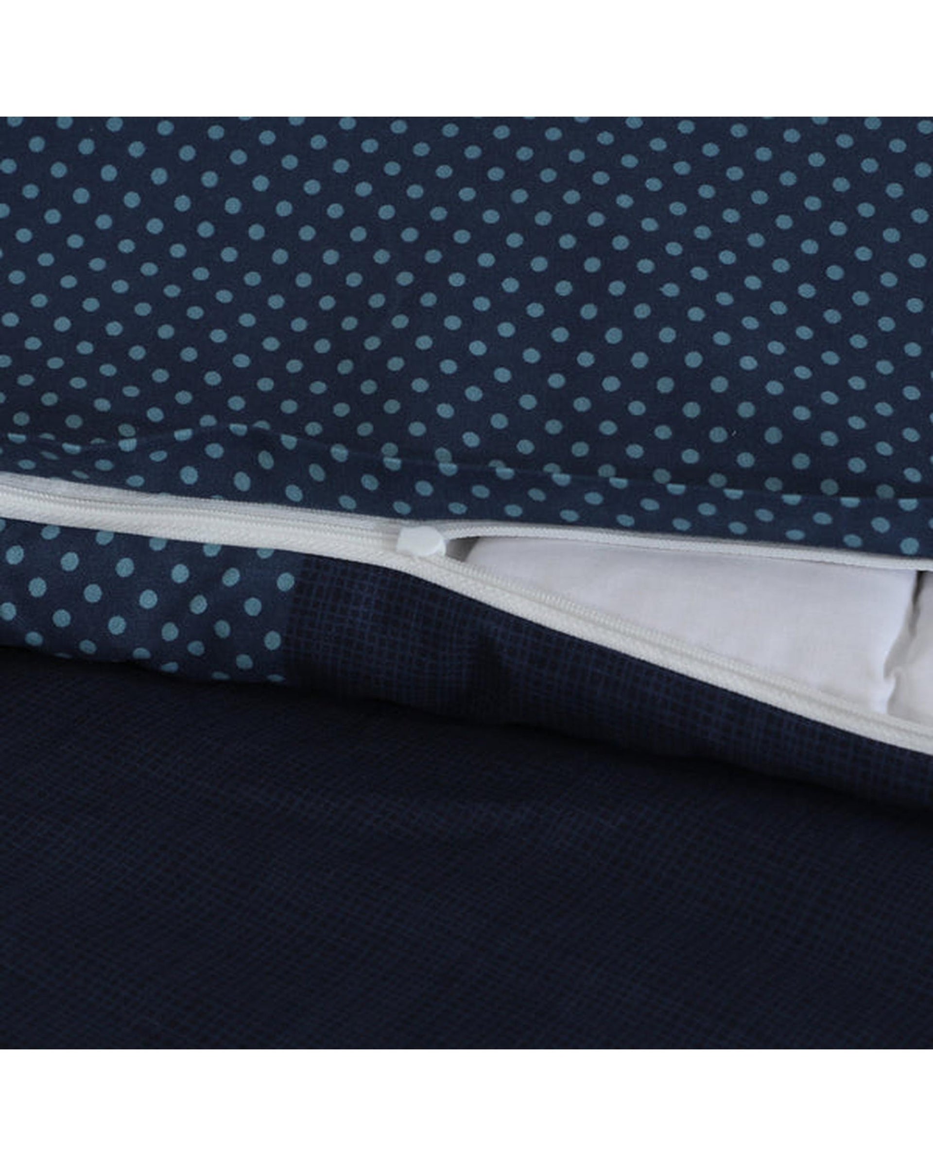 Amsons Quilt Cover Set with Extra Standard Pillow Covers - Blue Check