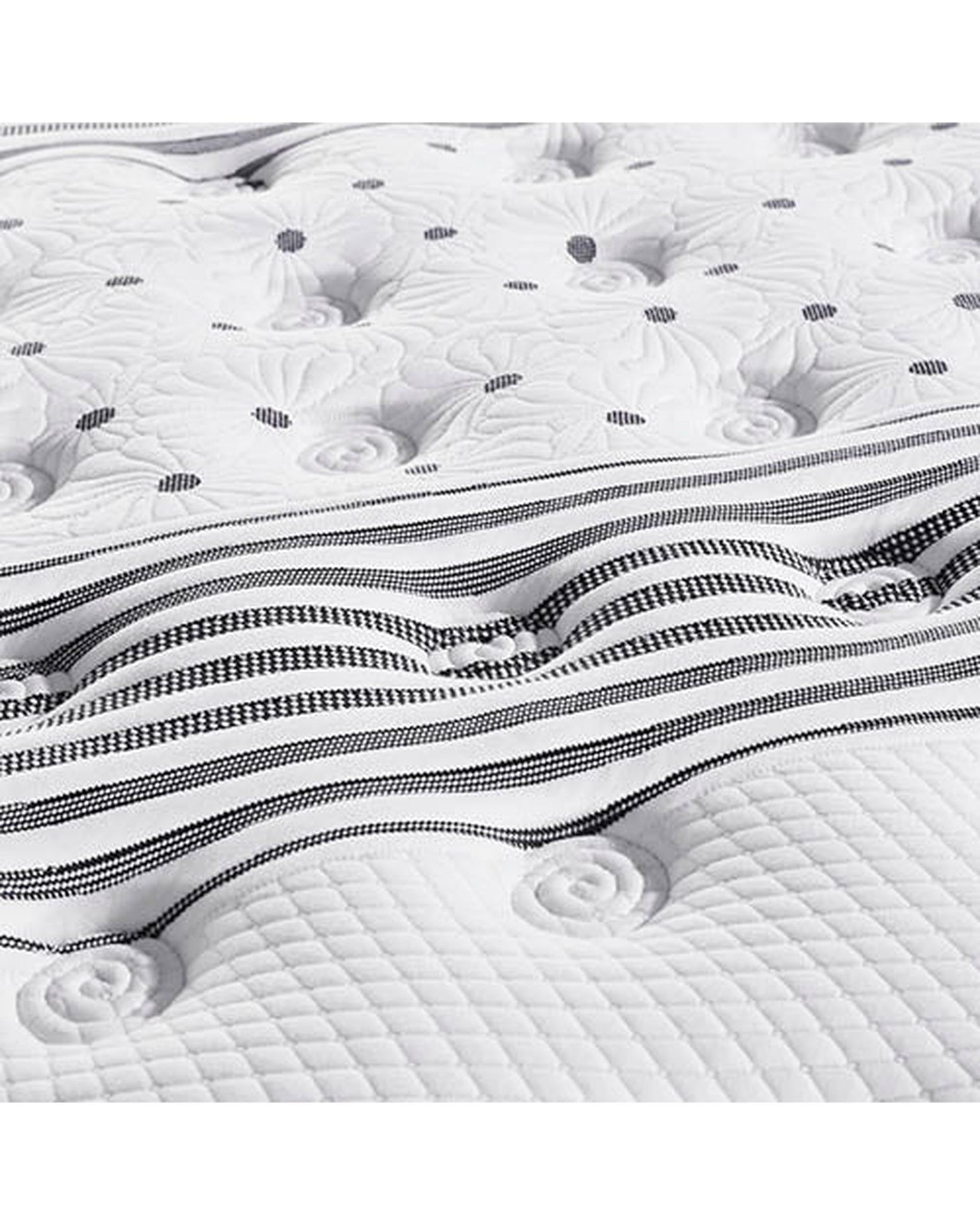 Exclusive Latex Euro Top Individual Pocket Spring Medium Firm 33cm Thick Queen Mattress Feather Comfort