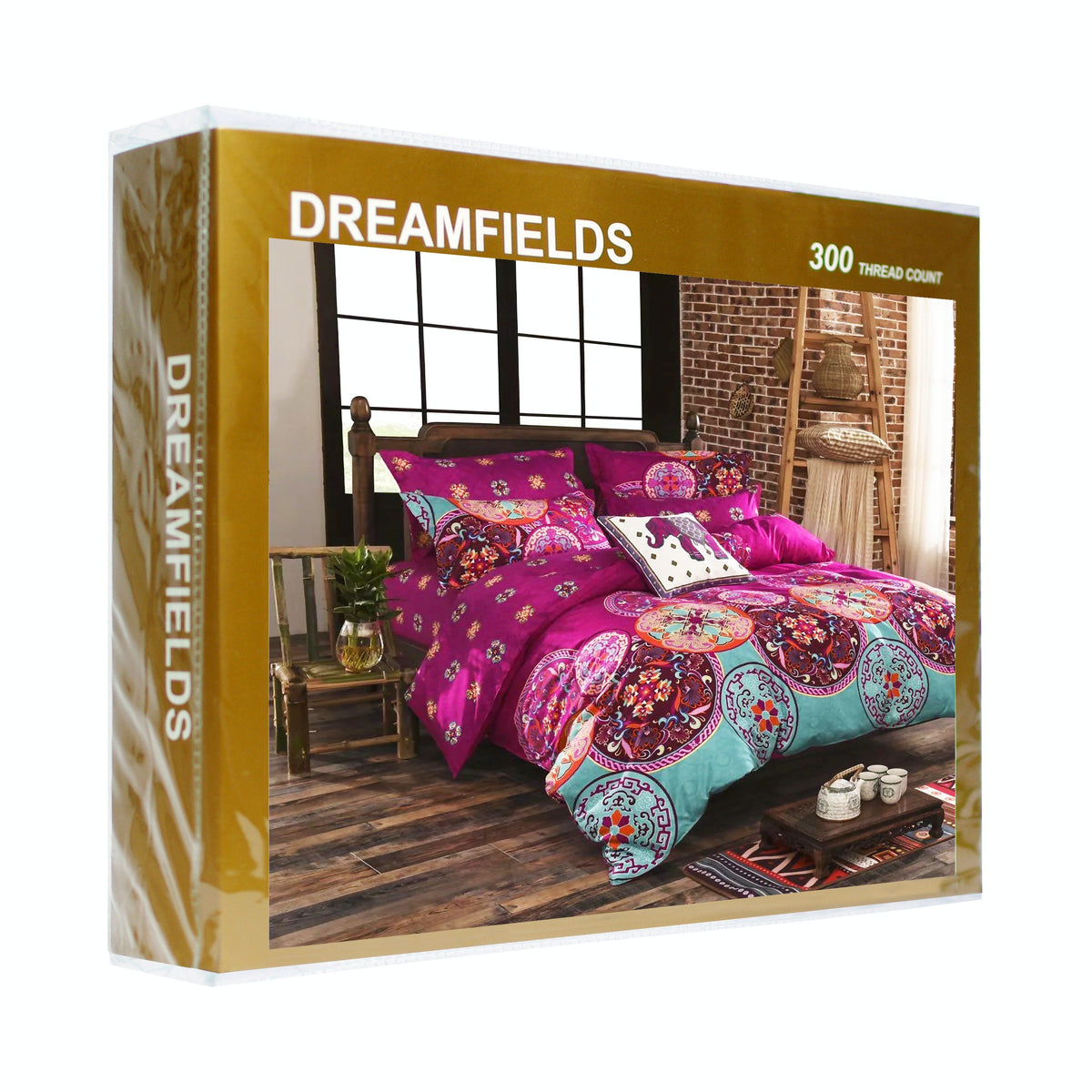 Dreamfields Mandalas Design Quilt Doona Duvet Cover Set