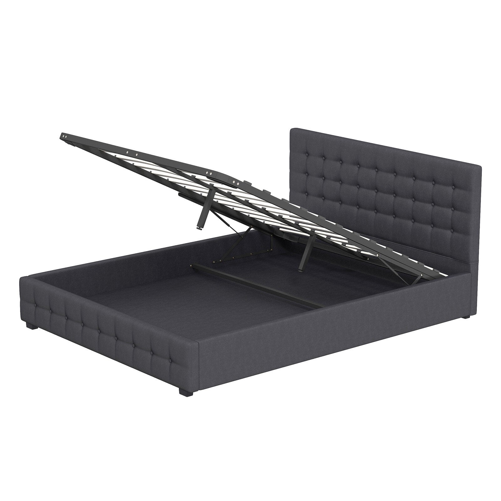 Milano Decor Eden Gas Lift Bed - Dark Grey Milano Decor