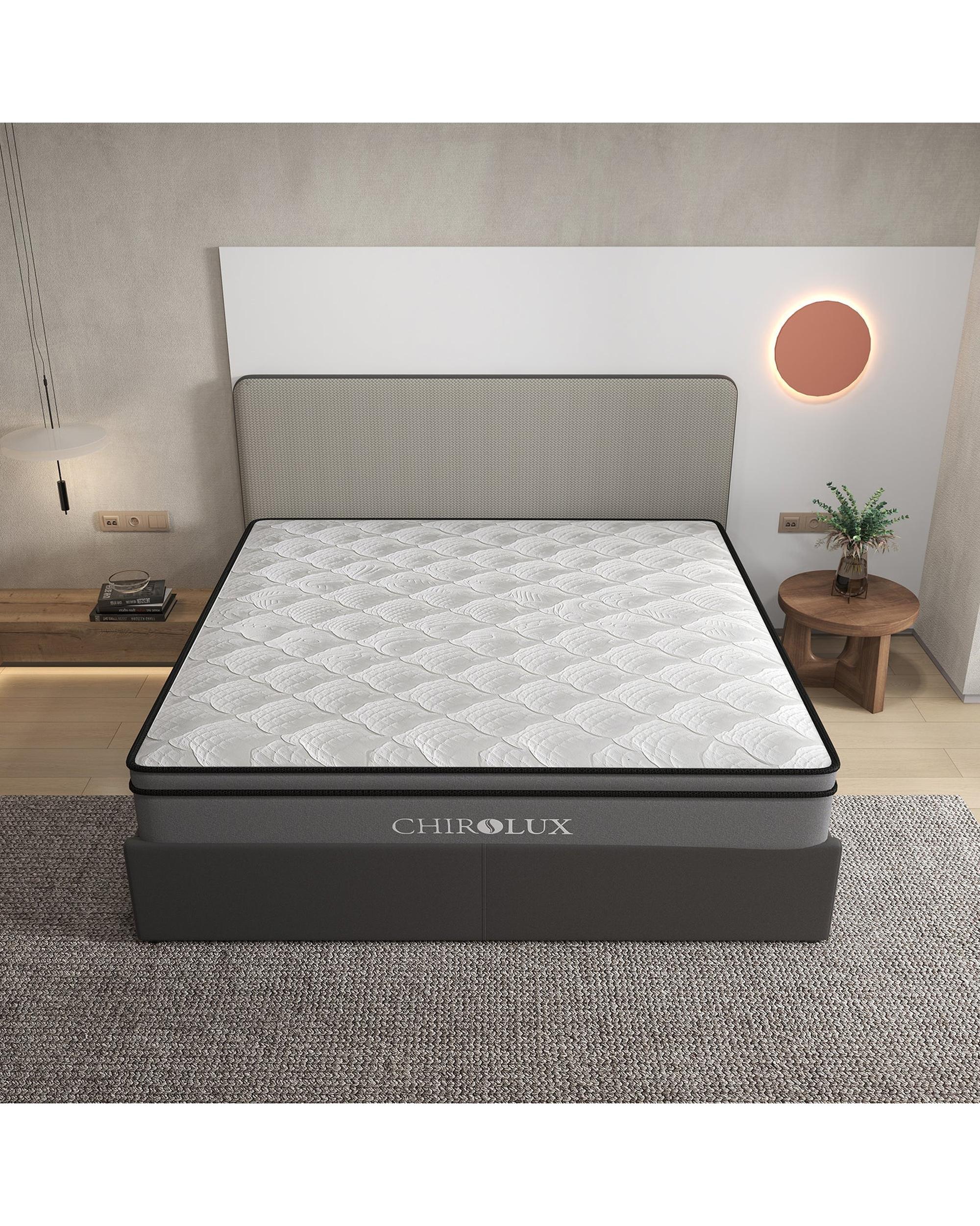 Chiro Lux Cooling Latex Foam Pocket Spring Mattress 5 Zone Medium Firmness Royal Comfort