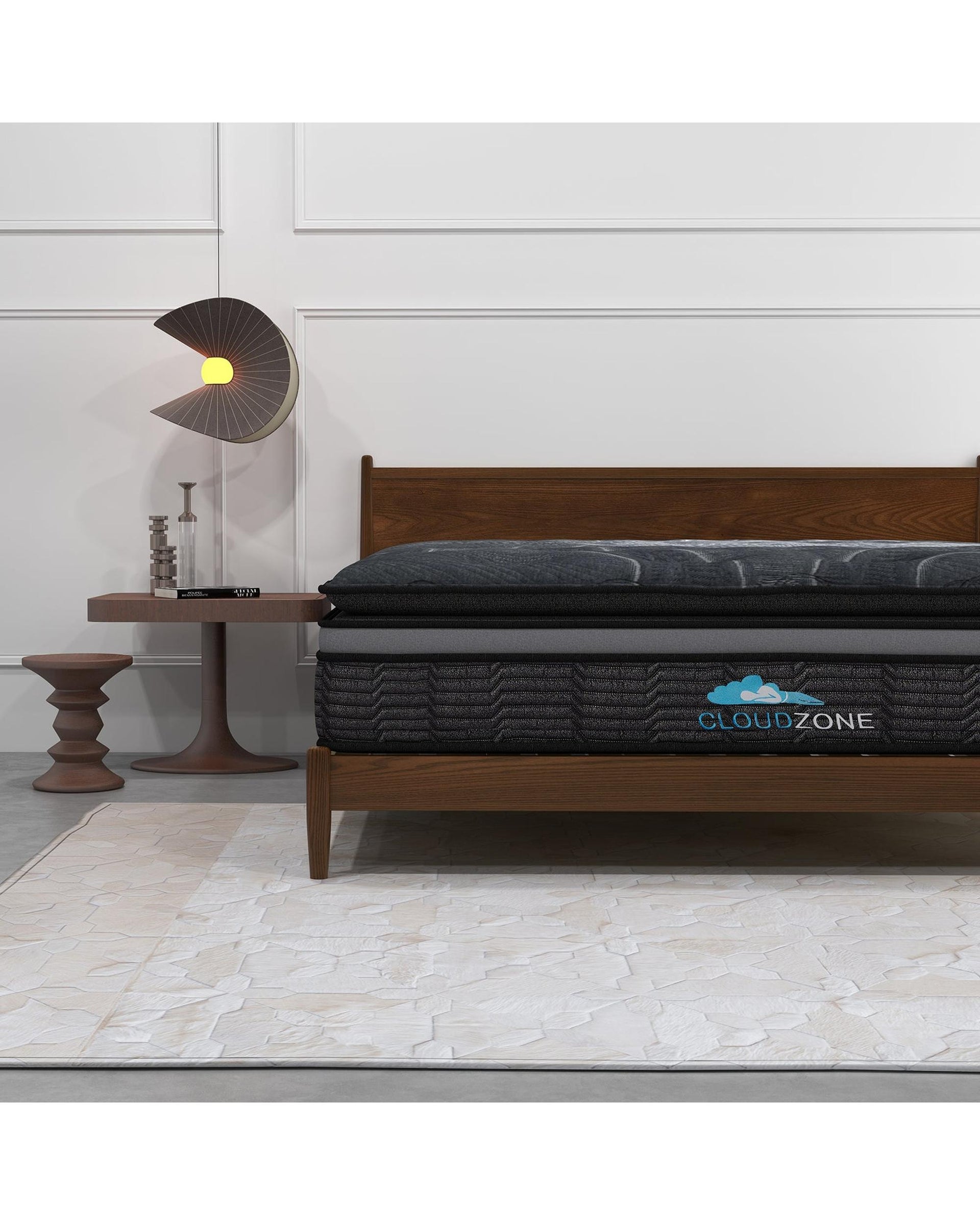 Cloud Zone Double Layer Euro Top Pocket Spring Mattress Plush Medium Firm Casa Decor