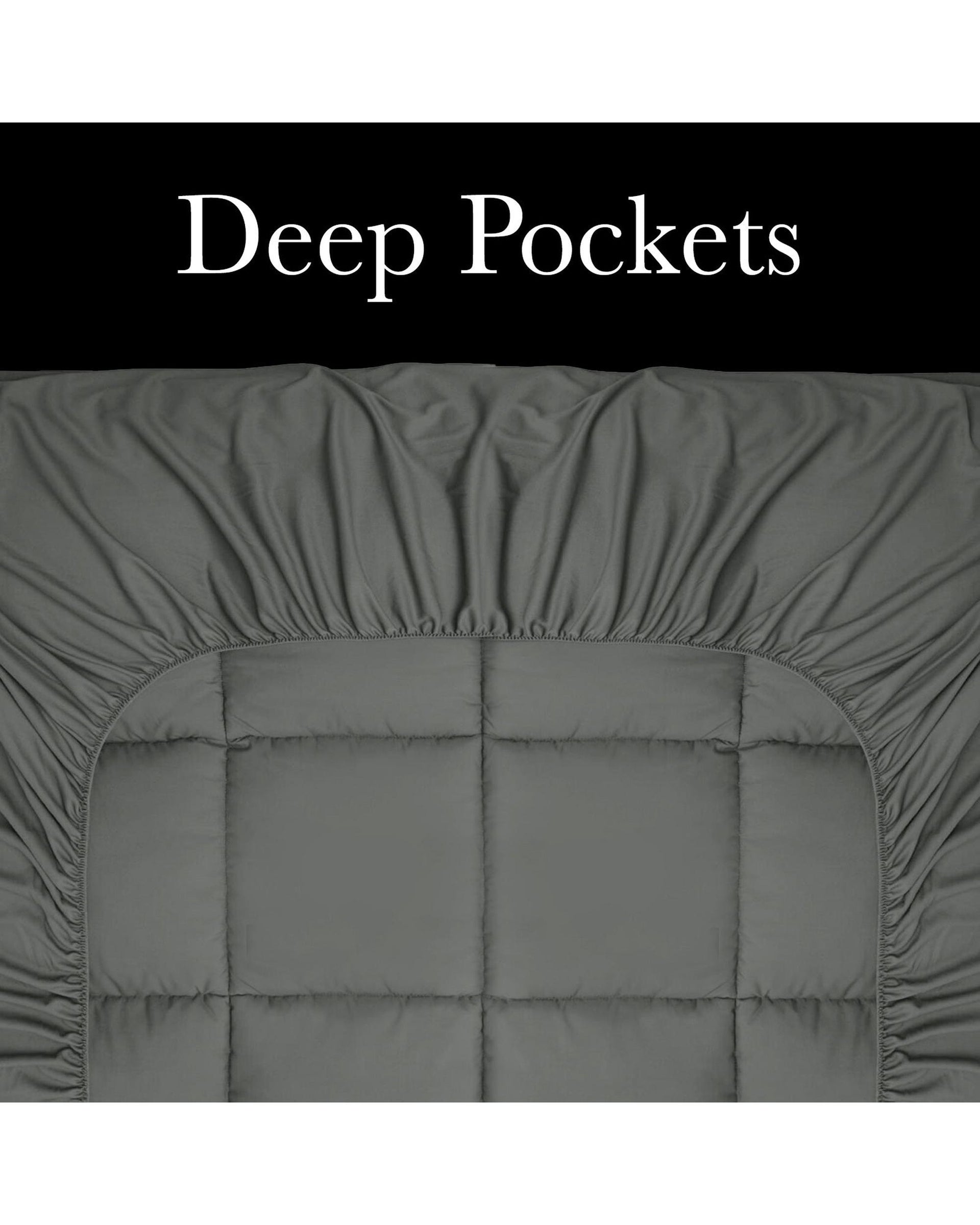 Royal Comfort Bamboo Blend Topper 800GSM 45cm Skirt Luxury Bedding Royal Comfort