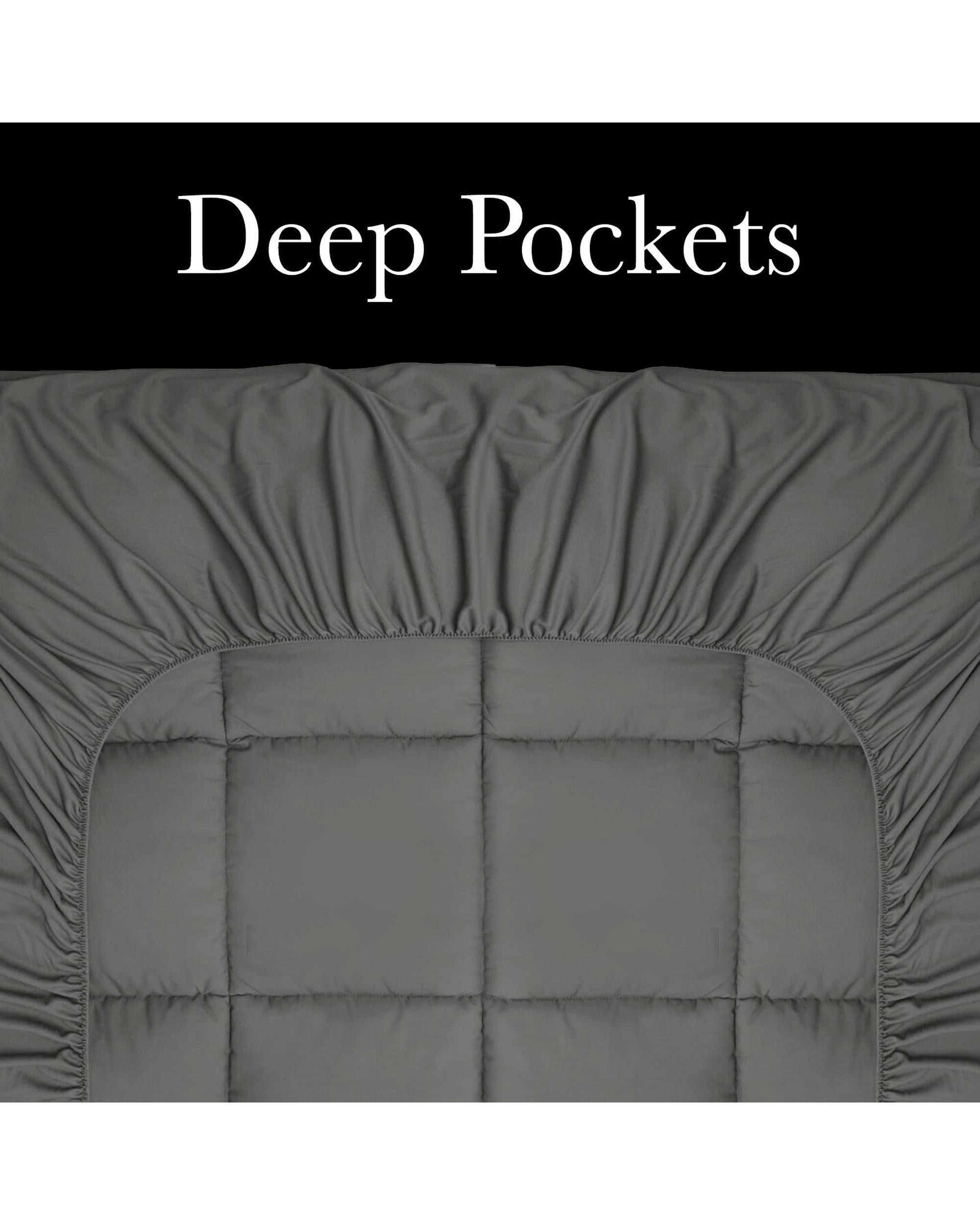 Royal Comfort Bamboo Blend Topper 800GSM 45cm Skirt Luxury Bedding Royal Comfort