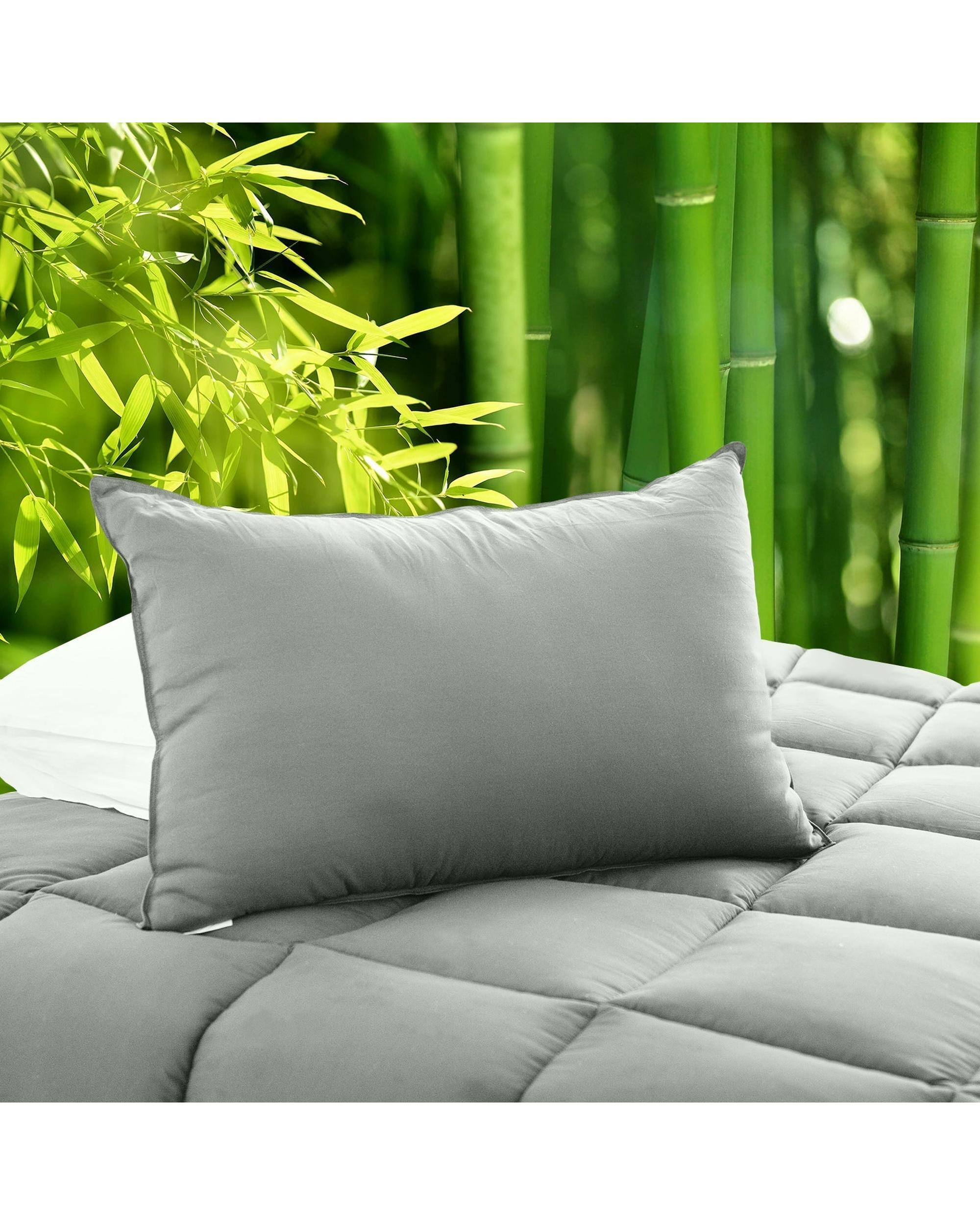 Royal Comfort Bamboo Pillow Hotel Quality Luxury Twin Pack Royal Comfort
