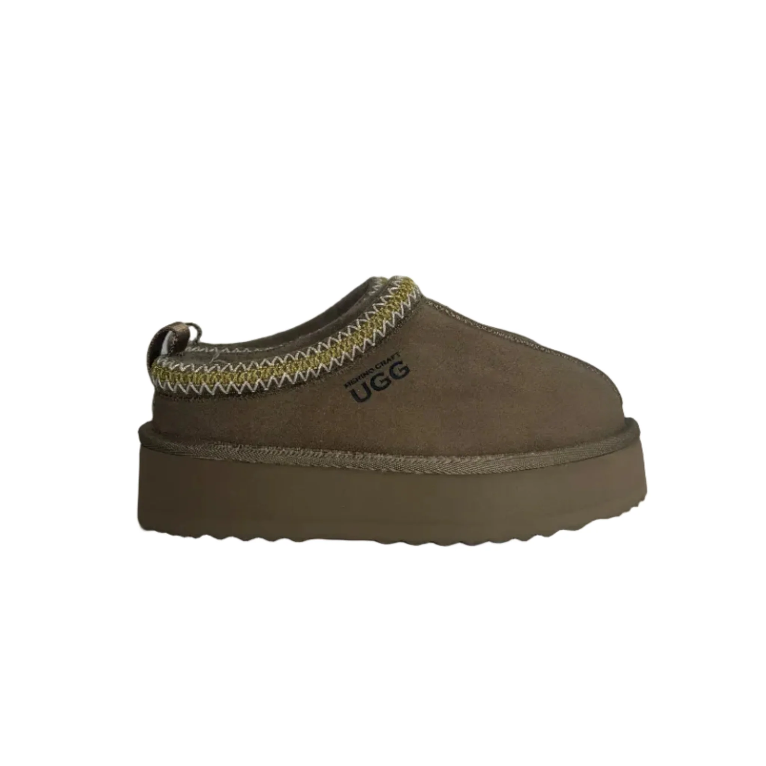 Merino Craft Cooper PLATFORM - Suede on Outside - Mushroom