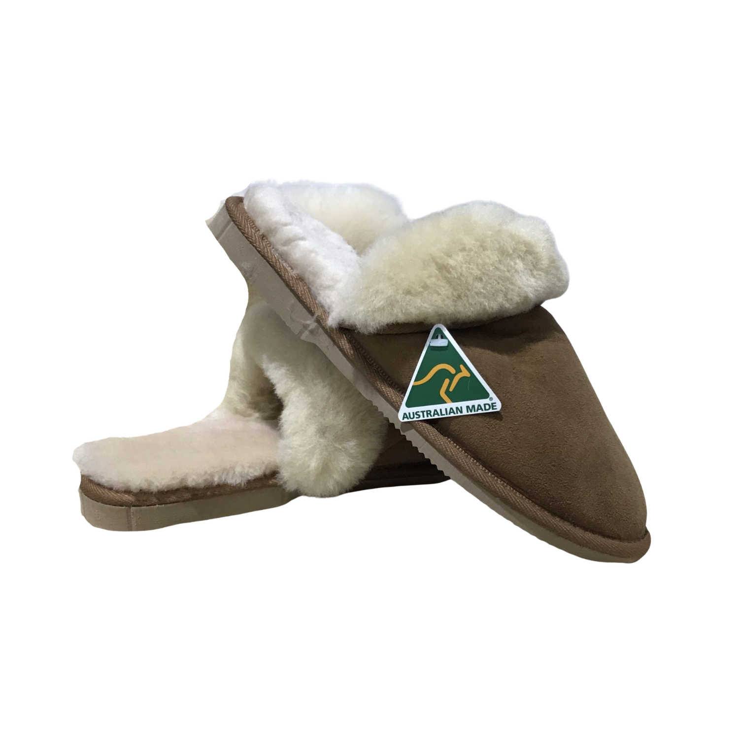 Merino Craft Ladies Scuff Slippers  - Chestnut