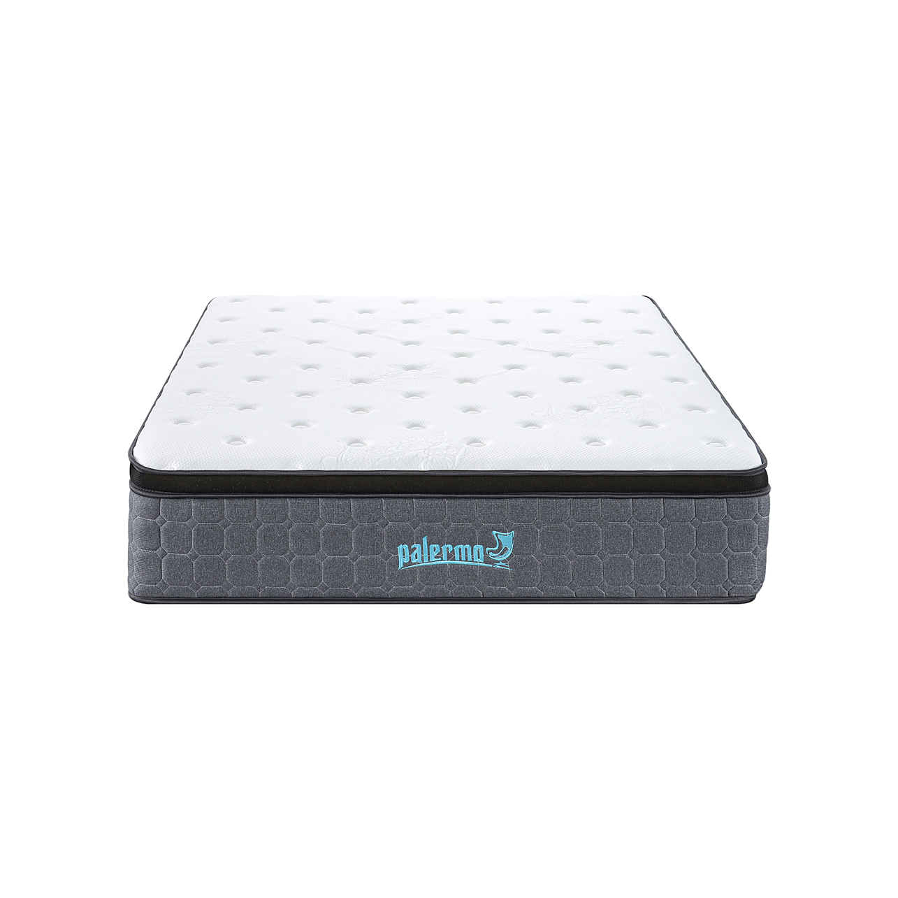 Mattress Queen Euro Top Pocket Spring Motion Isolation - 33CM THICK Palermo