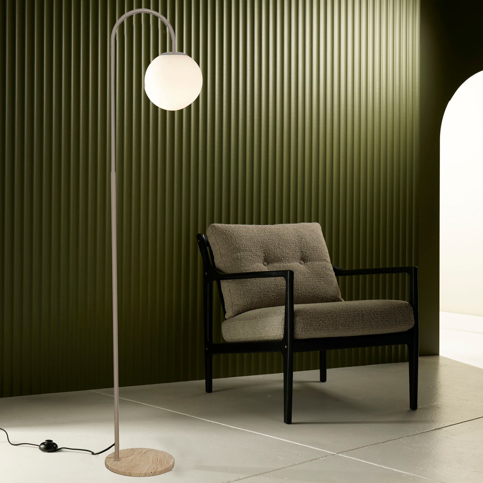 Mayfield Lighting MINTU FLOOR LAMP - TAUPE Mayfield Lighting