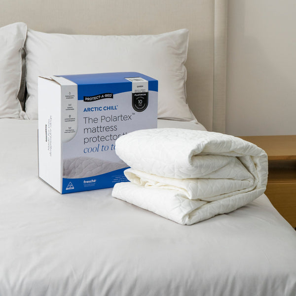 Protect A Bed Arctic Chill® Polartex™ Jacquard Fitted Waterproof Mattress Protector