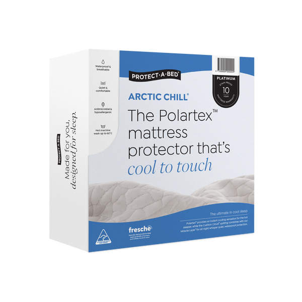 Protect A Bed Arctic Chill® Polartex™ Jacquard Fitted Waterproof Mattress Protector
