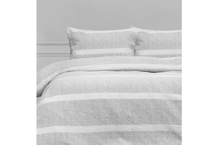 ARDOR BOUDOIR "Liam" CHENILLE STRIPE QUILT COVER SET Ardor Bedding