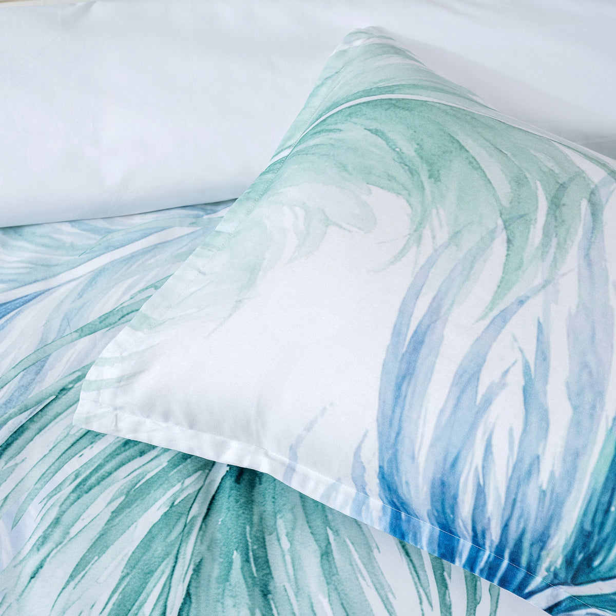 Bianca Bedding Wynn Turquoise Cotton Quilt Cover Set