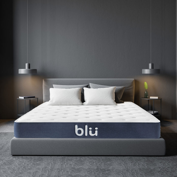 Milano Blu Mattress Hybrid Memory Foam Bonnell Spring Design Medium Firm Royal Comfort
