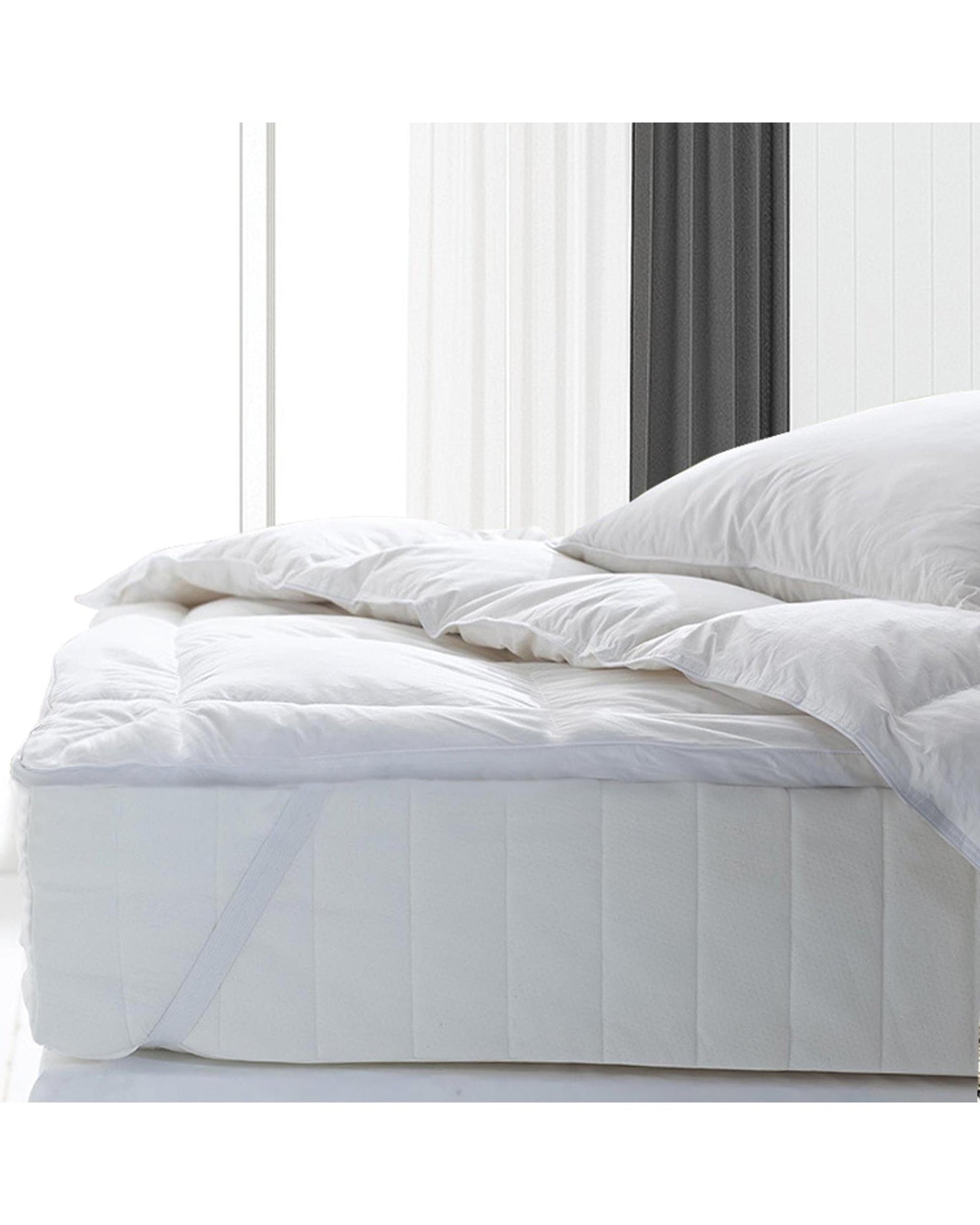 Royal Comfort Fitted Foam Cover Underlay Goose Mattress Topper 1000GSM Royal Comfort