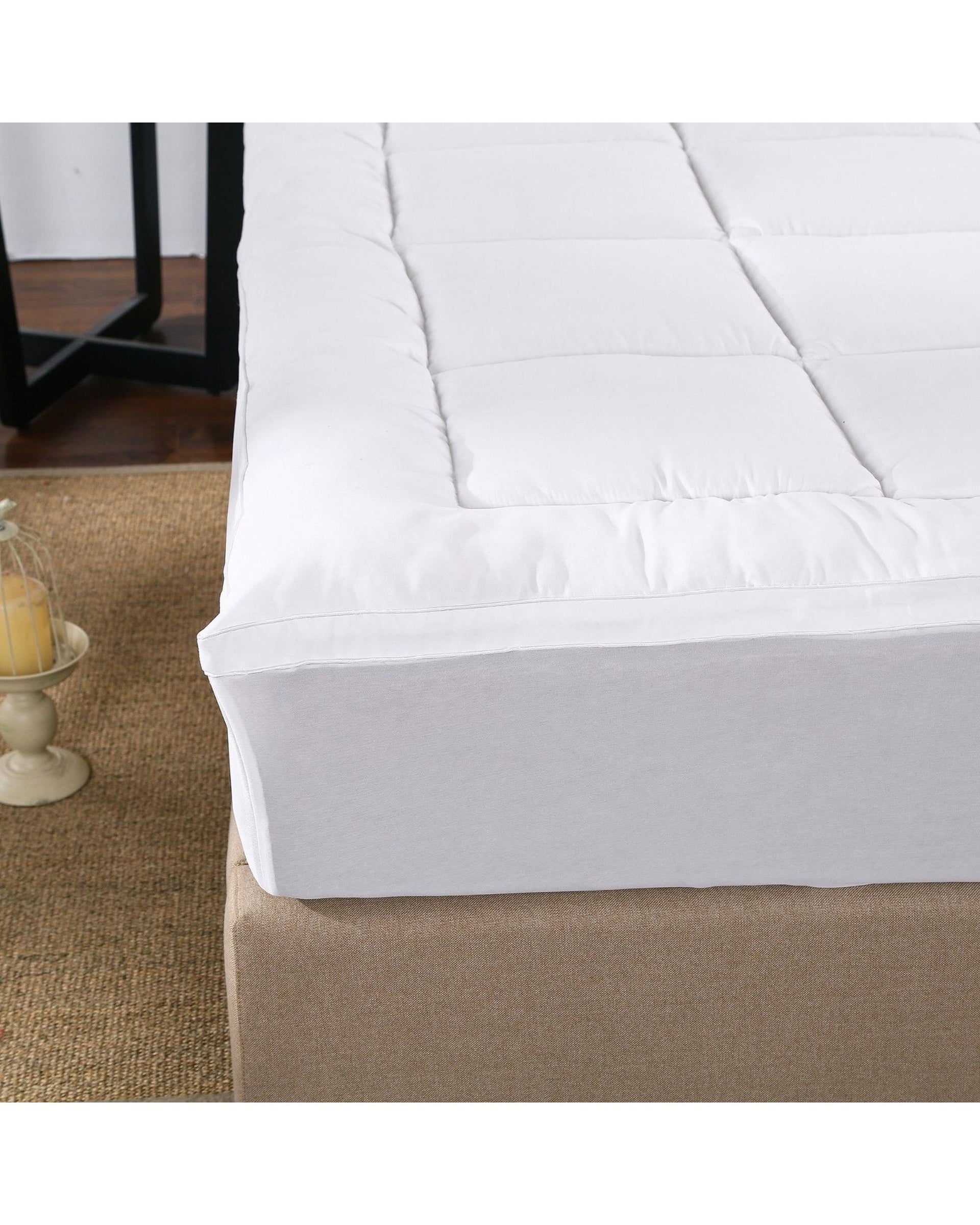 Royal Comfort 1000GSM Memory Mattress Topper Cover Protector Underlay Royal Comfort