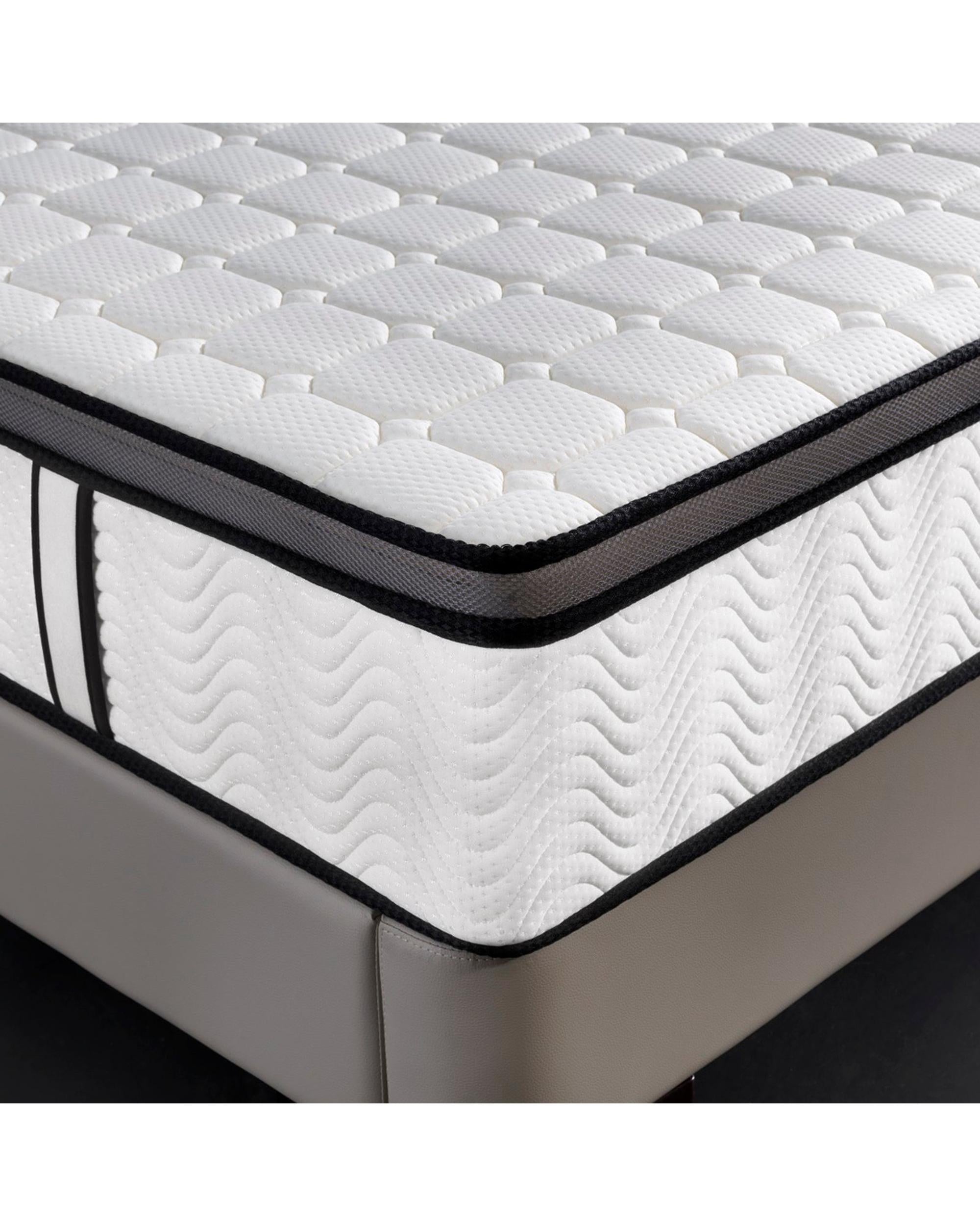 Ergopedic Mattress 5 Zone Latex Pocket Spring Mattress In A Box 30cm Royal Comfort