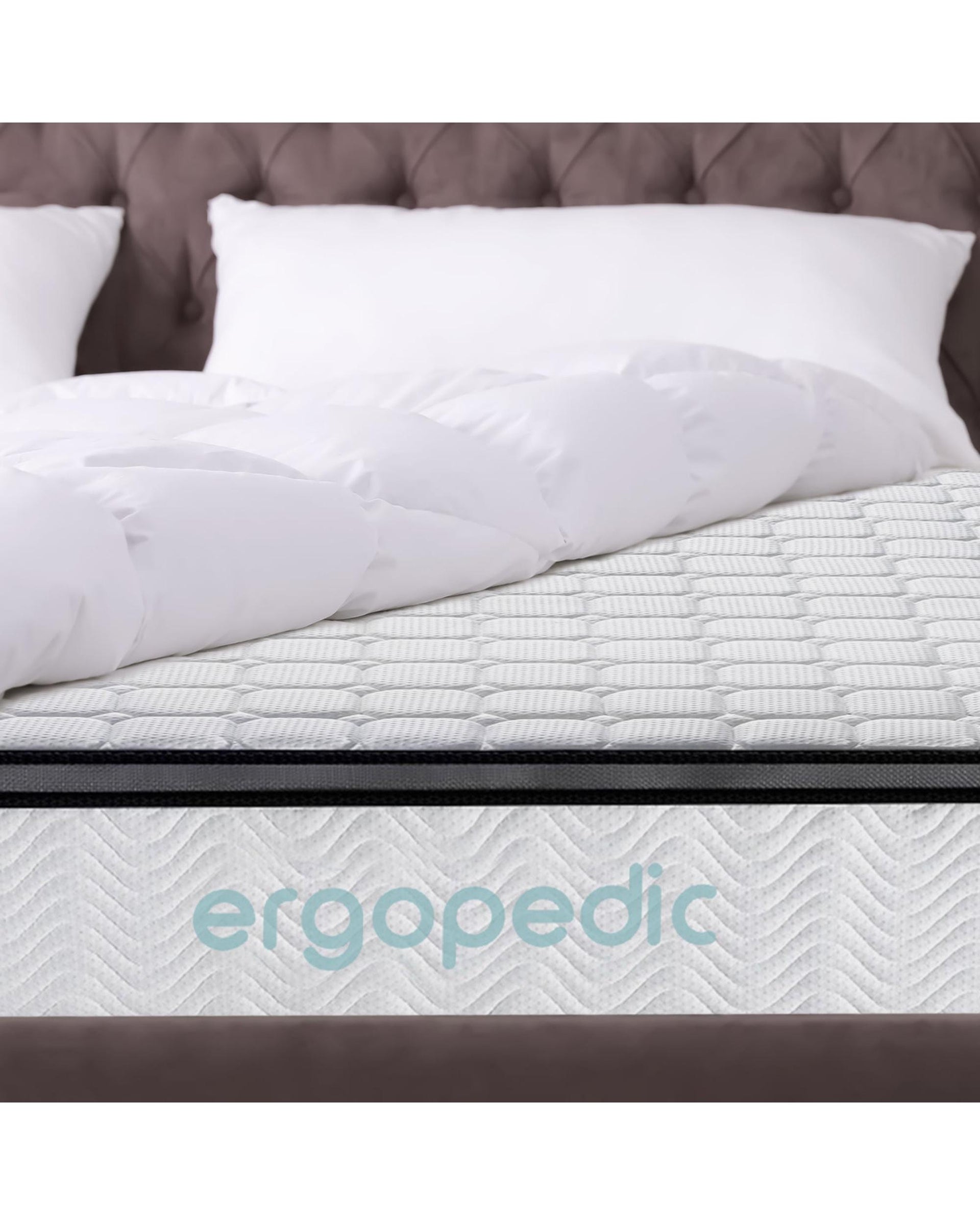 Ergopedic Mattress 5 Zone Latex Pocket Spring Mattress In A Box 30cm Royal Comfort