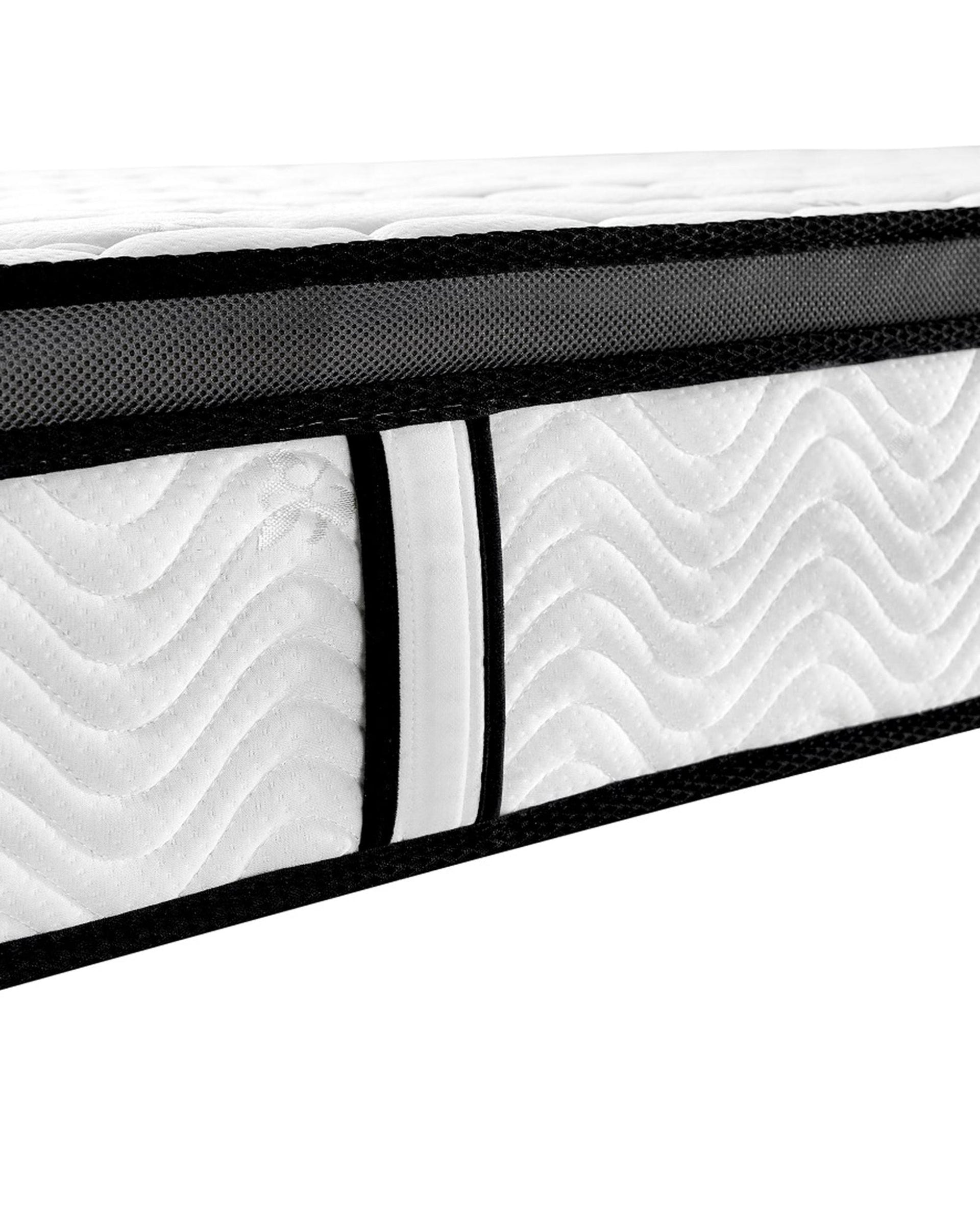 Ergopedic Mattress 5 Zone Latex Pocket Spring Mattress In A Box 30cm Royal Comfort