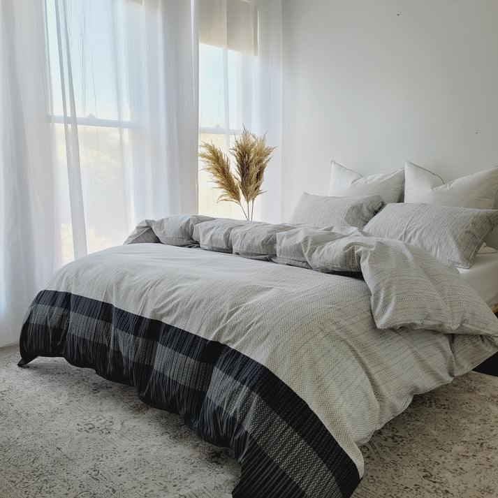 Amsons Pure Cotton Quilt Cover Set -  Skye Amsons