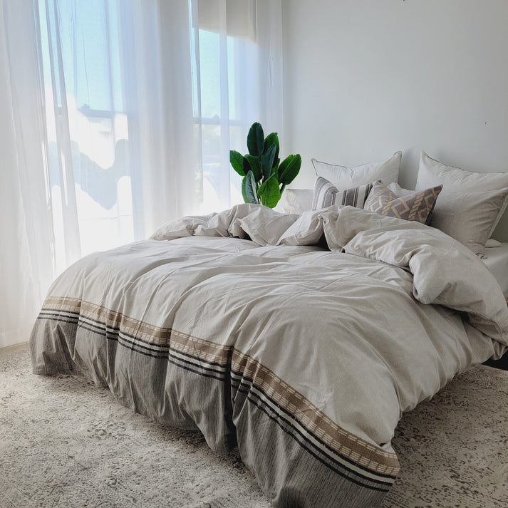 Amsons Pure Cotton Quilt Cover Set - Aria Amsons