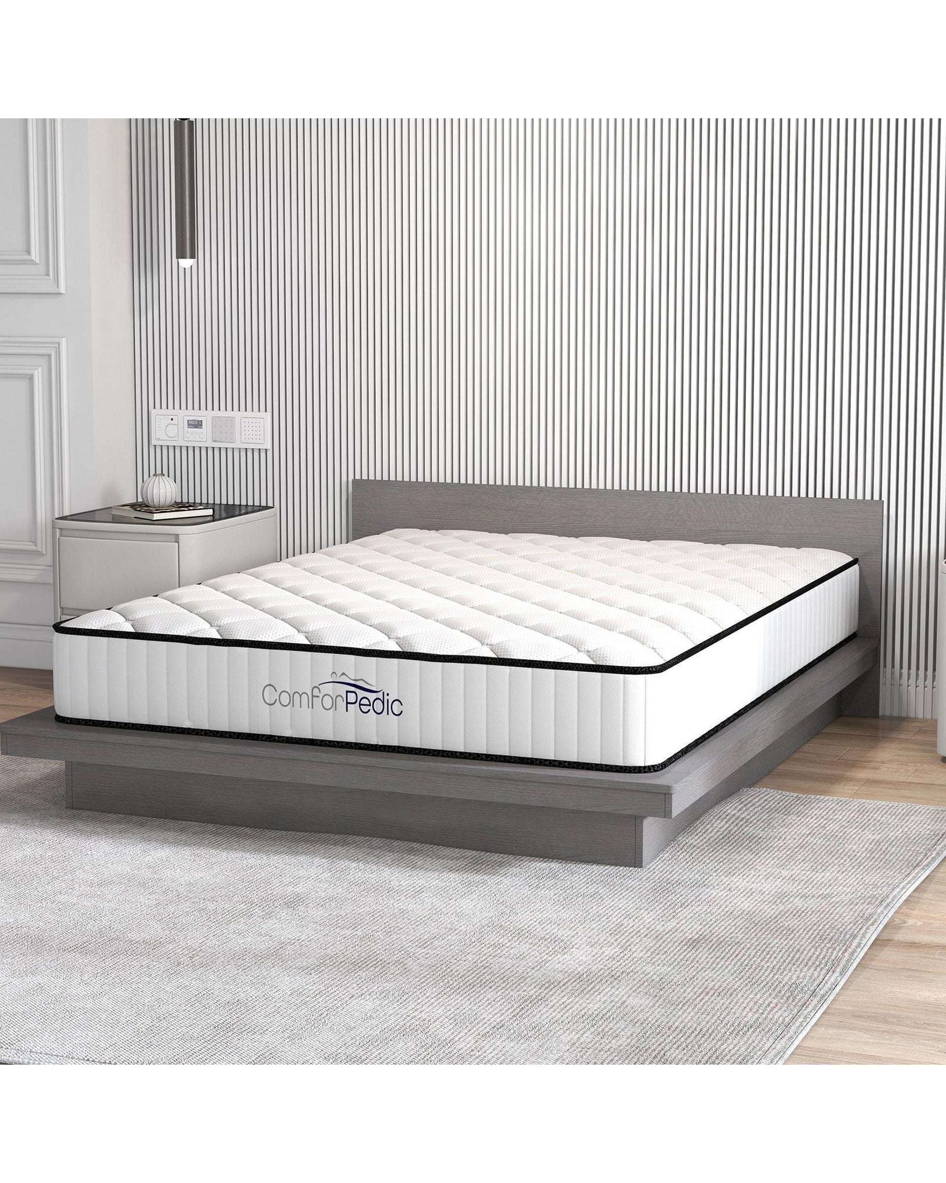 Comforpedic Mattress 5 Zone Medium Support Foam Bonnell Spring 21CM Royal Comfort