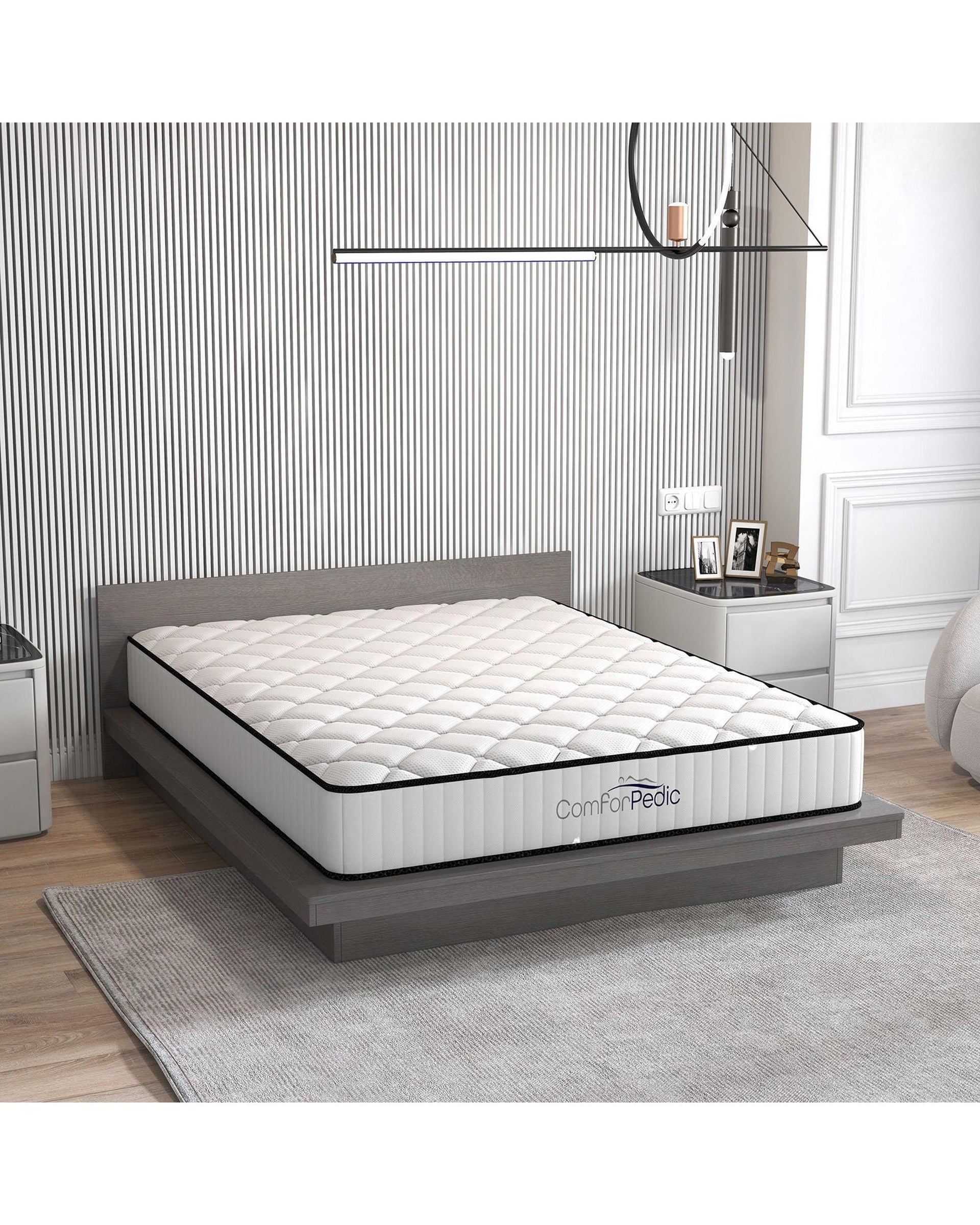 Comforpedic Mattress 5 Zone Medium Support Foam Bonnell Spring 21CM Royal Comfort