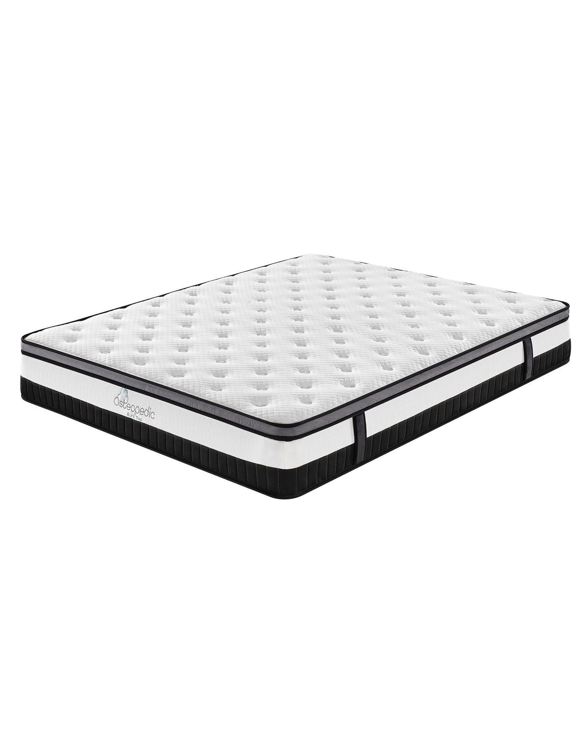 Osteopedic Euro Top Mattress Pocket Spring Medium EuroTop Hybrid Design Bed Royal Comfort