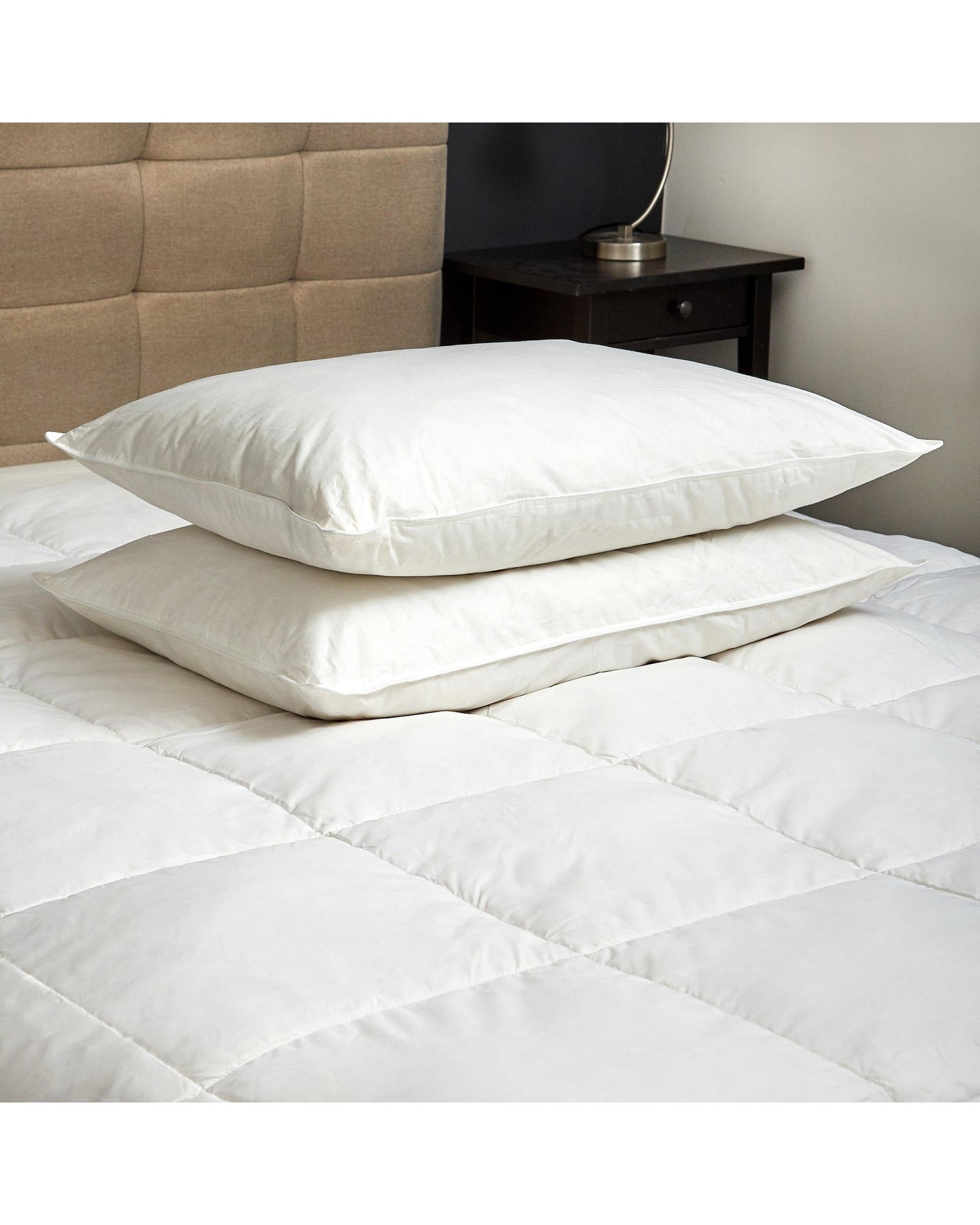 Royal Comfort Goose Feather And Down Quilt + Twin Pack 1000GSM Goose Pillows Royal Comfort