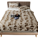 Anyhouz Blanket Cow Warm Autumn Plush Fur Soft Comfortable Throwblanket