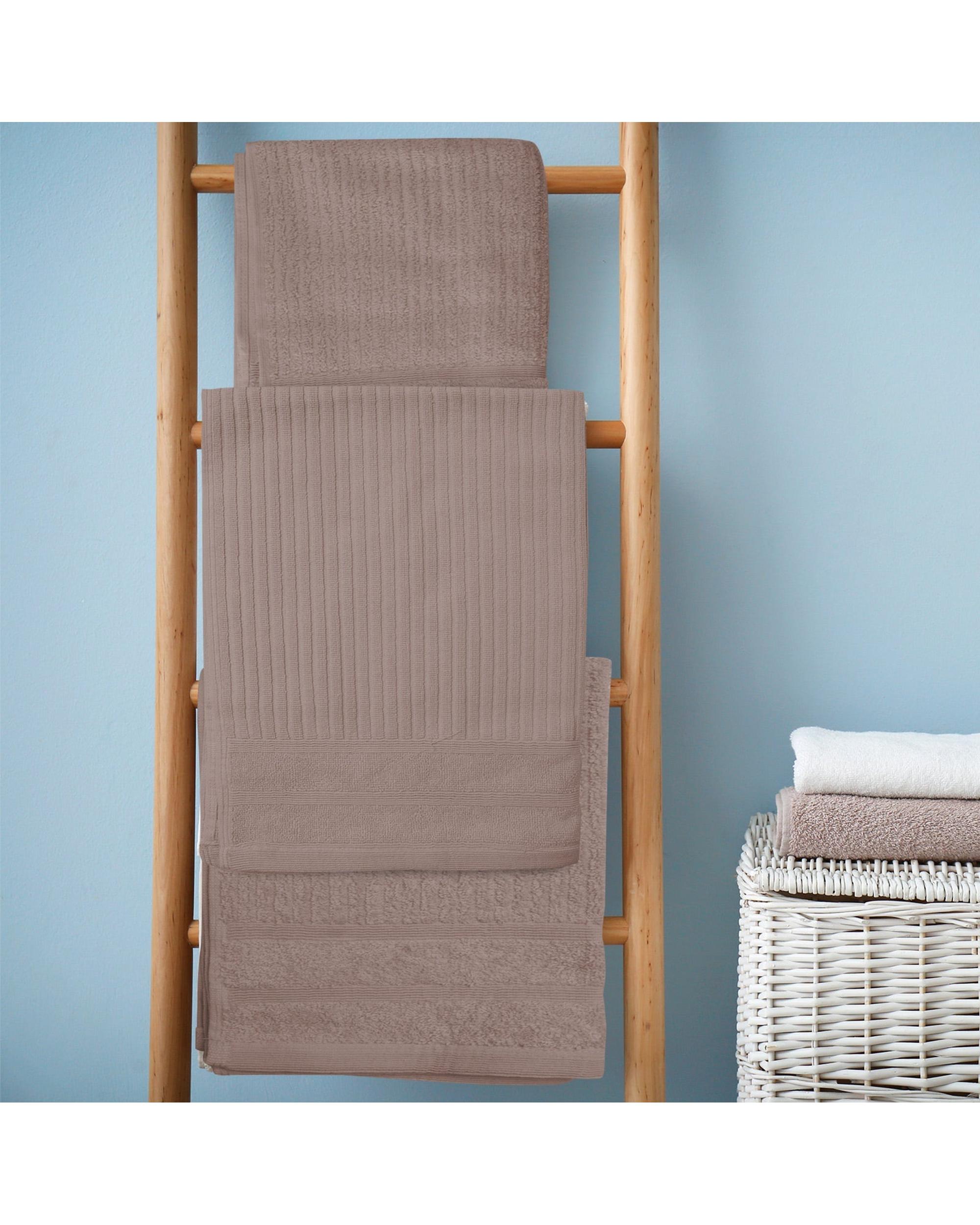 Royal Comfort Eden Cotton 600GSM Luxury Bath Towels Set - 8 PEICE SET - ROSE Royal Comfort