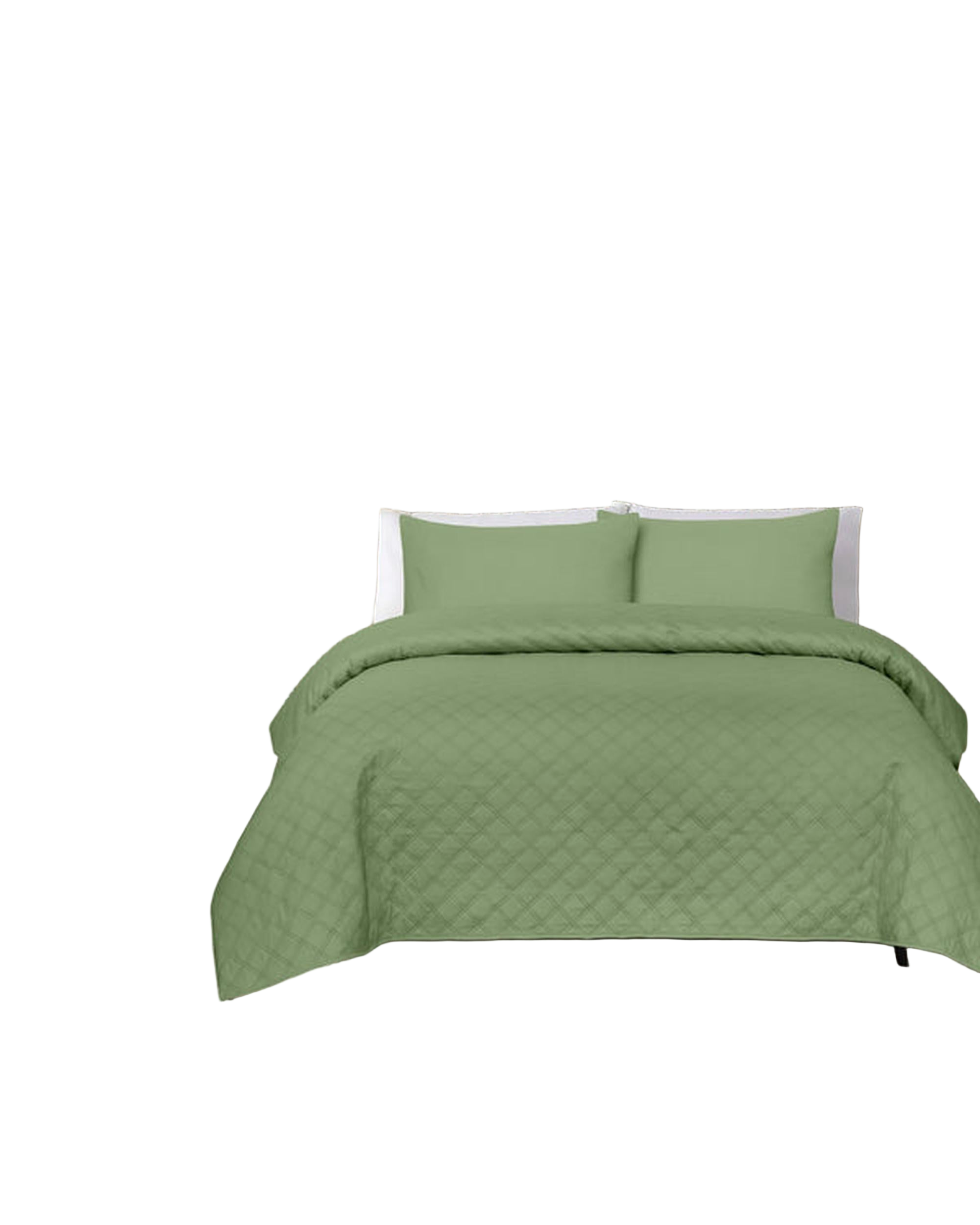 Amsons Ultrasonic Double Coverlet Set - Green Amsons