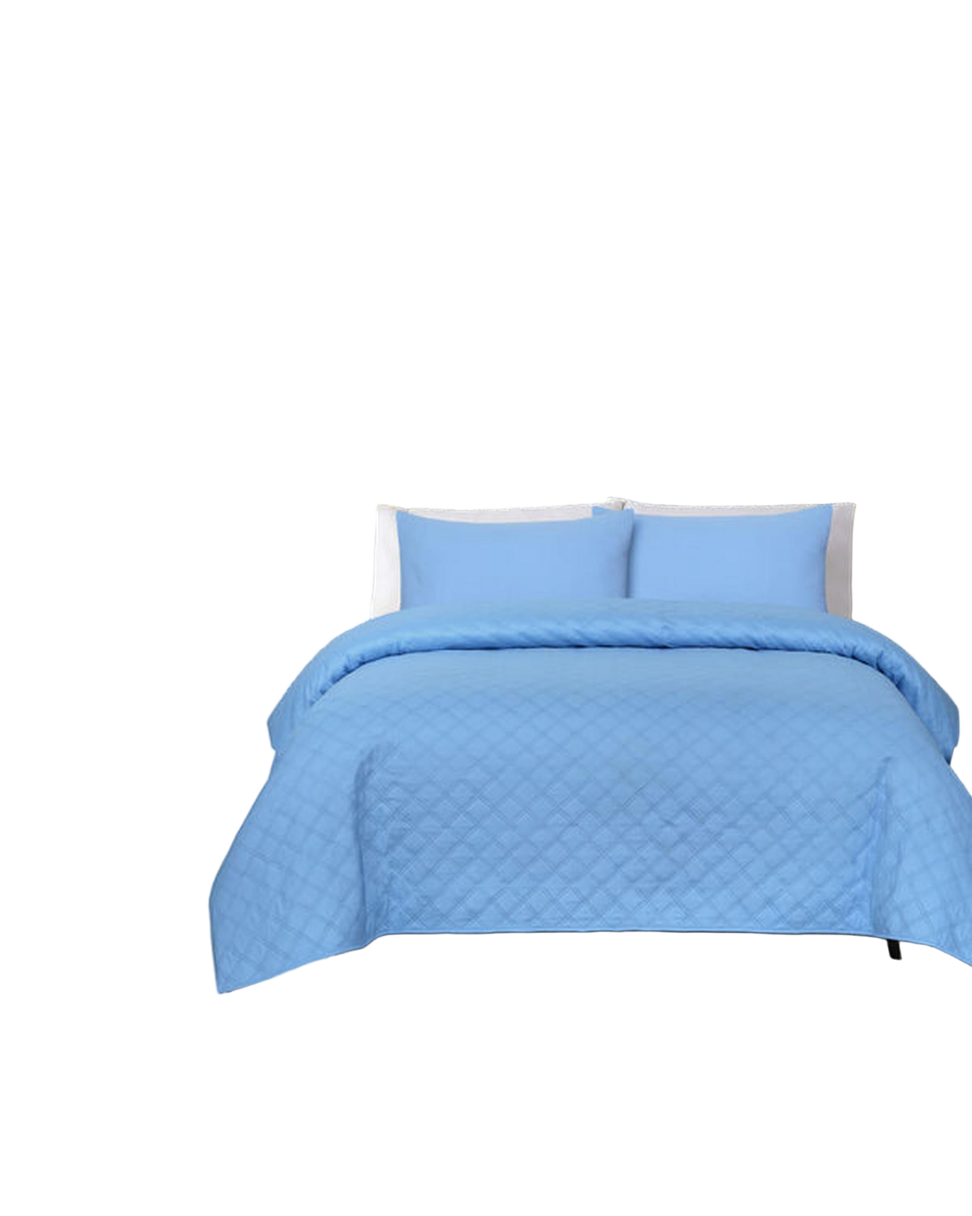 Amsons Ultrasonic Double Coverlet Set - Blue Amsons