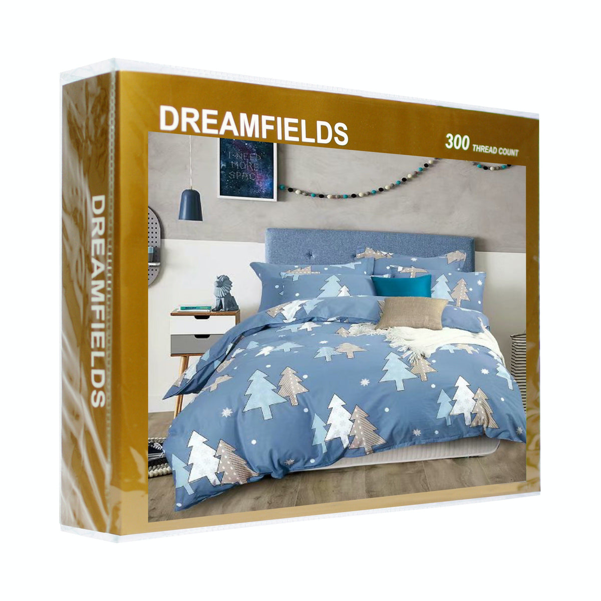 Luxor Cotton Periwinkle Design Quilt Doona Duvet Cover Set