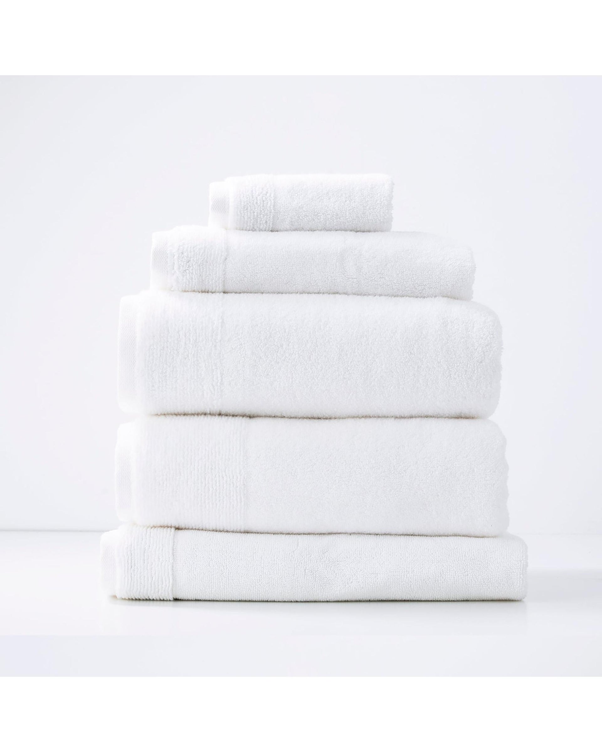 Renee Taylor Aireys 650 GSM Zero Twist 5 Piece Snow Renee Taylor