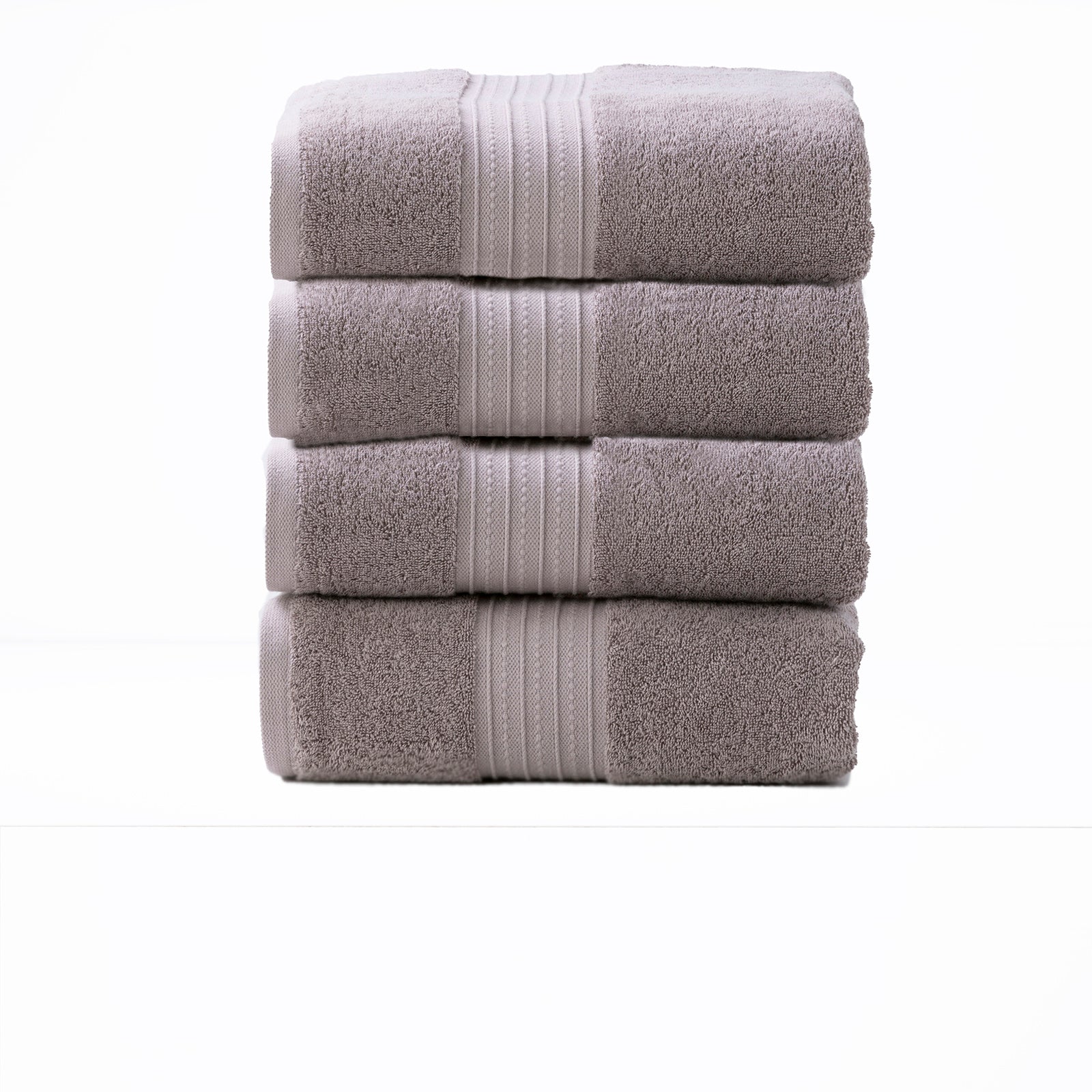 Renee Taylor Brentwood 650 GSM Low Twist 4 Piece Bath Towel Whisper Renee Taylor