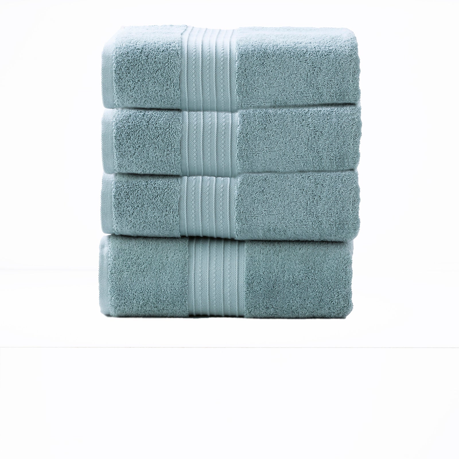 Renee Taylor Brentwood 650 GSM Low Twist 4 Piece Bath Towel Gray Mist Renee Taylor