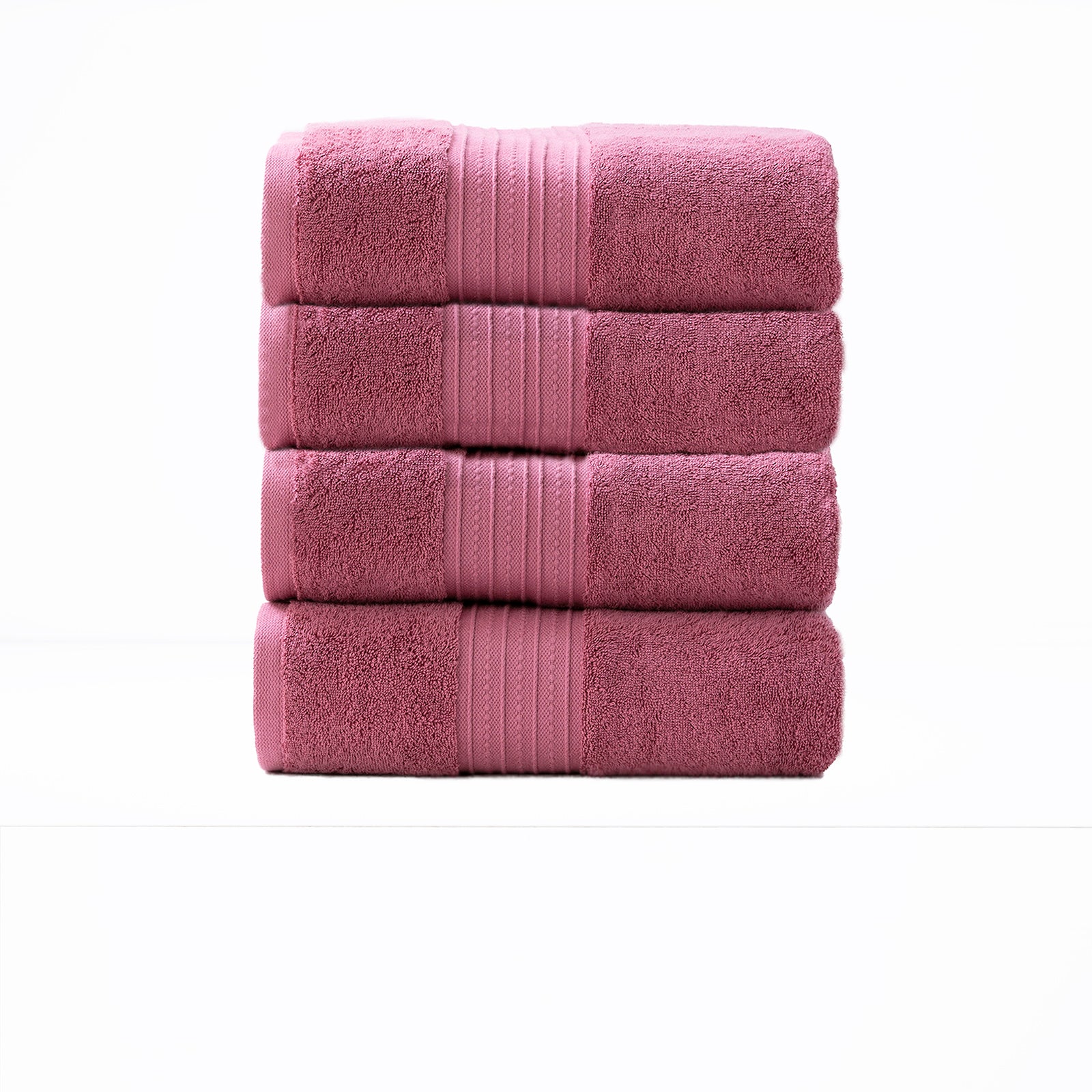 Renee Taylor Brentwood 650 GSM Low Twist 4 Piece Bath Towel Rosebud Renee Taylor