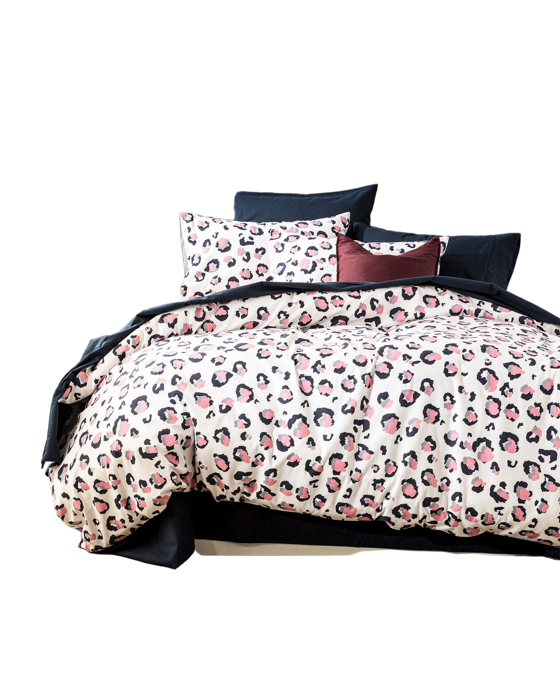 Park Avenue 175 GSM Egyptian cotton Flannelette Quilt Cover set - Snow Leopard Park Avenue