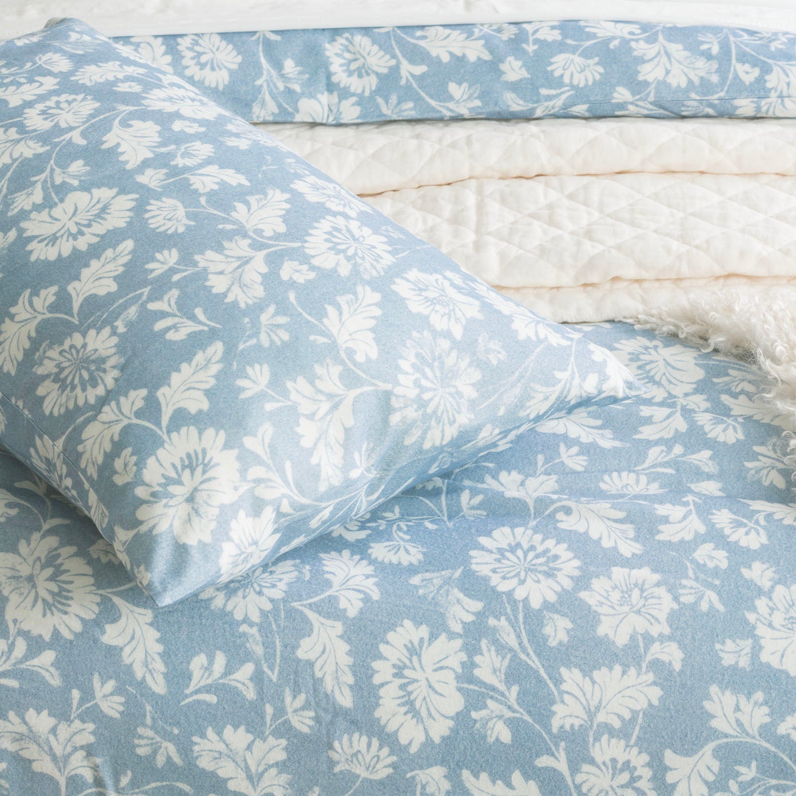 Park Avenue 175 GSM Egyptian Cotton Flannelette Quilt Cover Set - PERRY Park Avenue