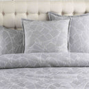 Renee Taylor Bengali Jacquard Quilt cover Set - Silver Renee Taylor