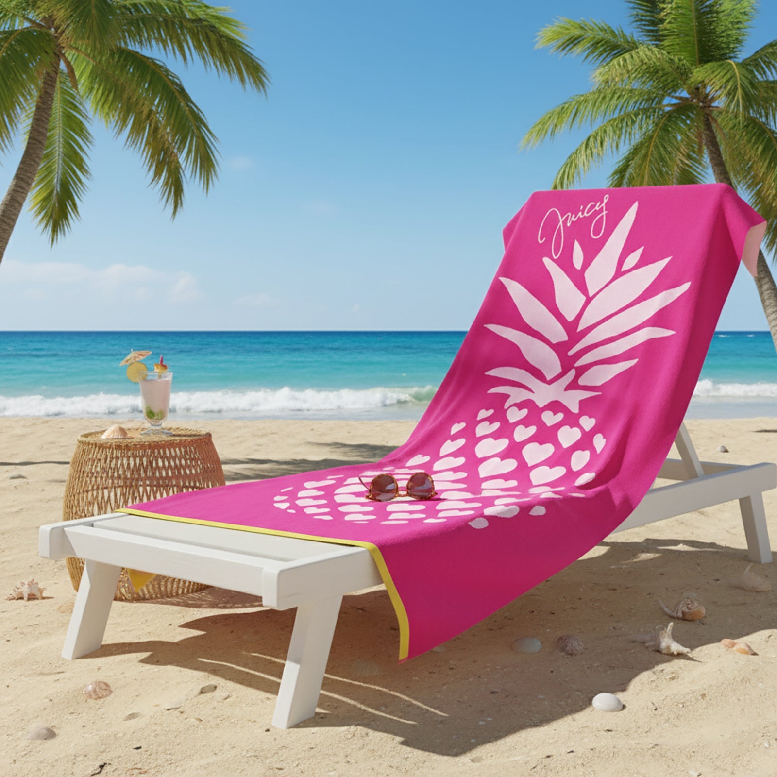 Renee Taylor 2 Pack Jacquard Velour Large Beach Towel 100 x 180 cms Renee Taylor