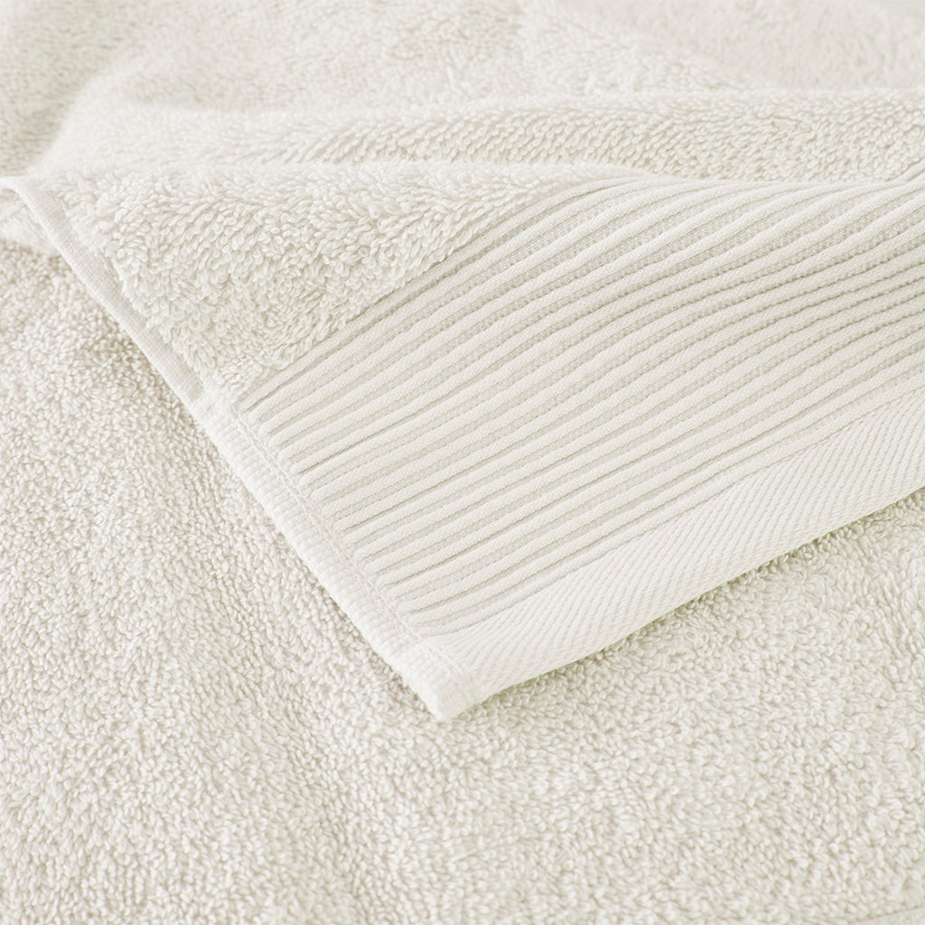 Cloud Linen Retreat Cotton Tencel Antimicrobial 6 Piece Towel Set Ivory Cloud Linen