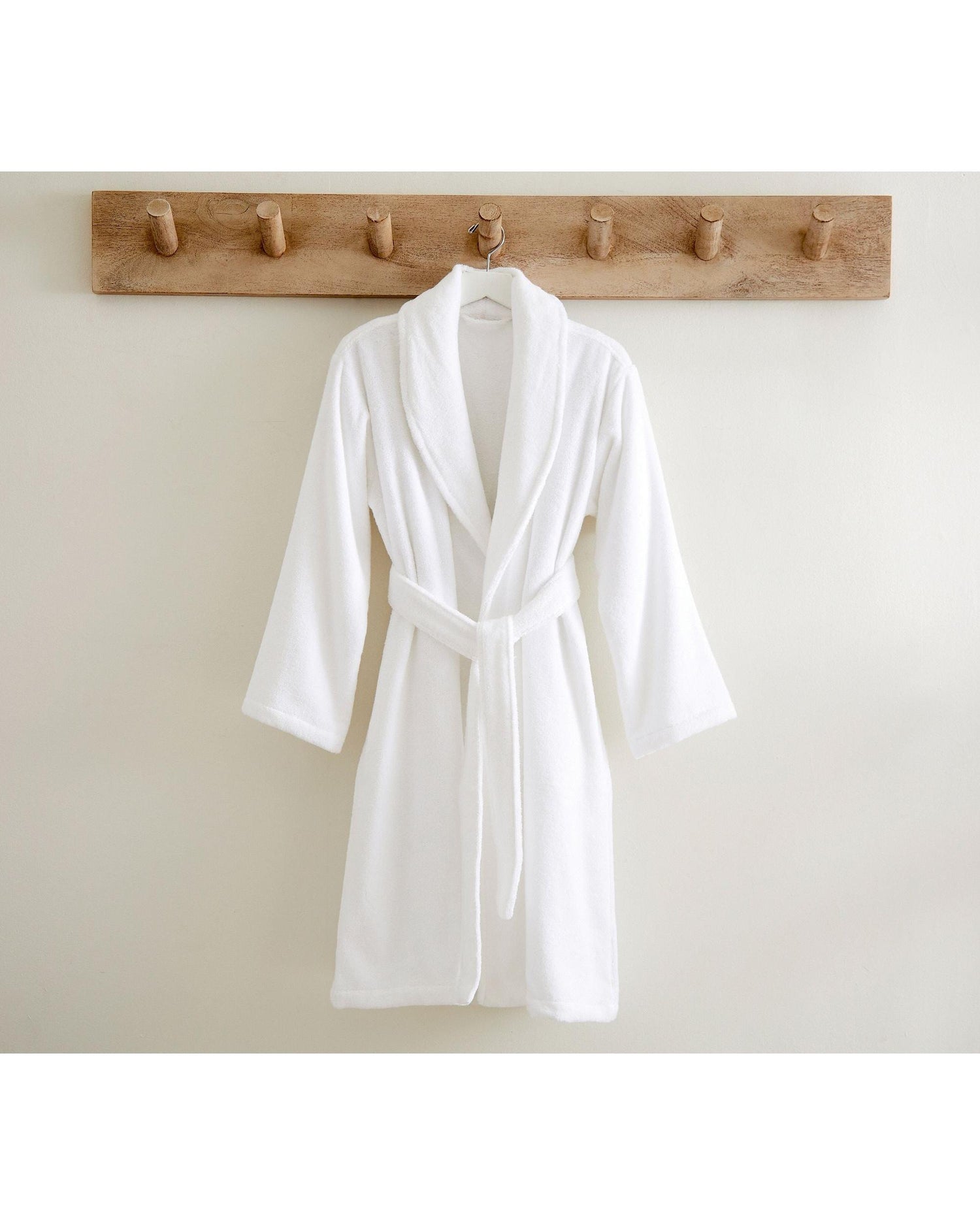Renee Taylor Chalet Quick Dry Terry Cotton Bath Robes - WHITE Renee Taylor