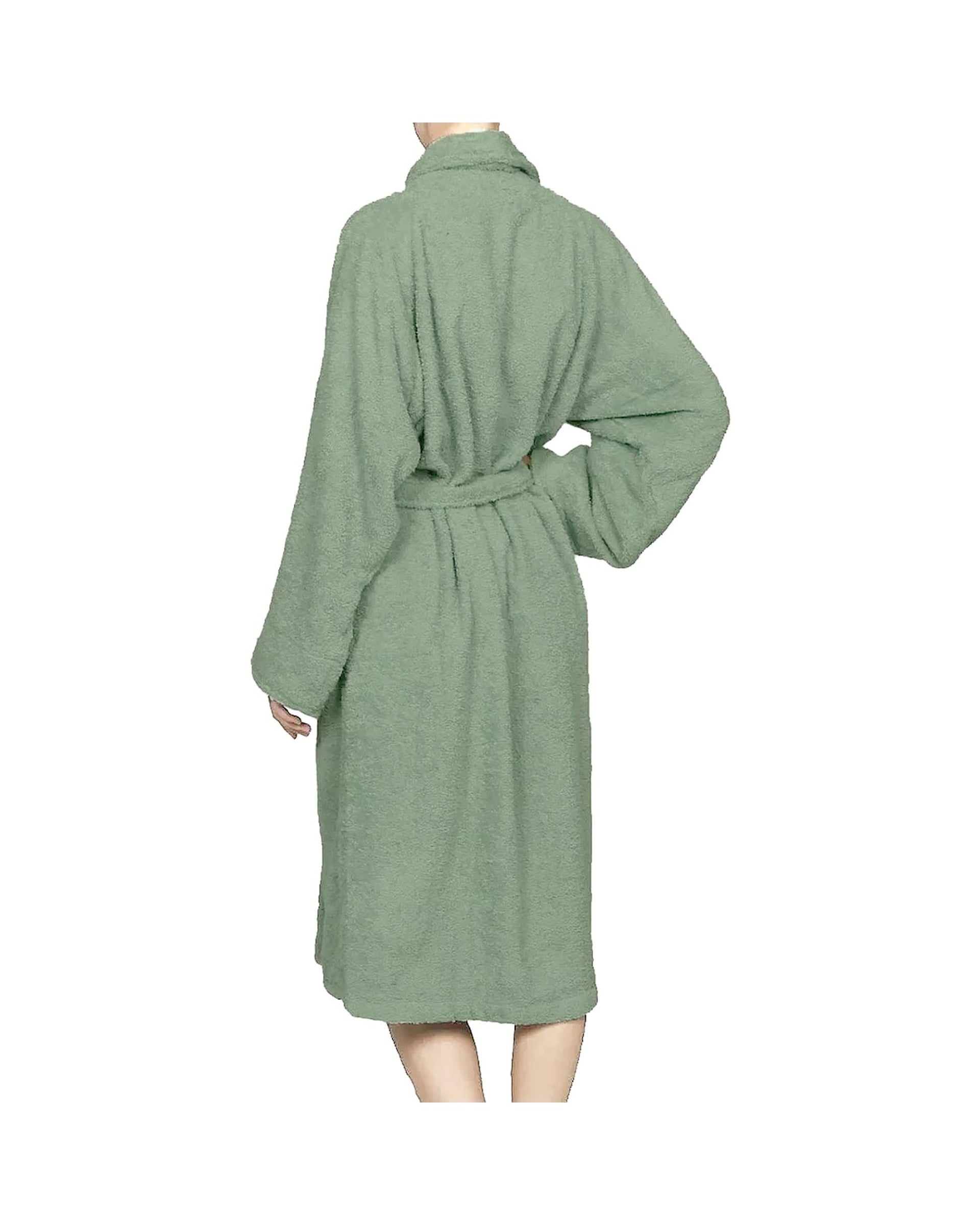 Renee Taylor Chalet Quick Dry Terry Cotton Bath Robes - Eucalyptus Renee Taylor